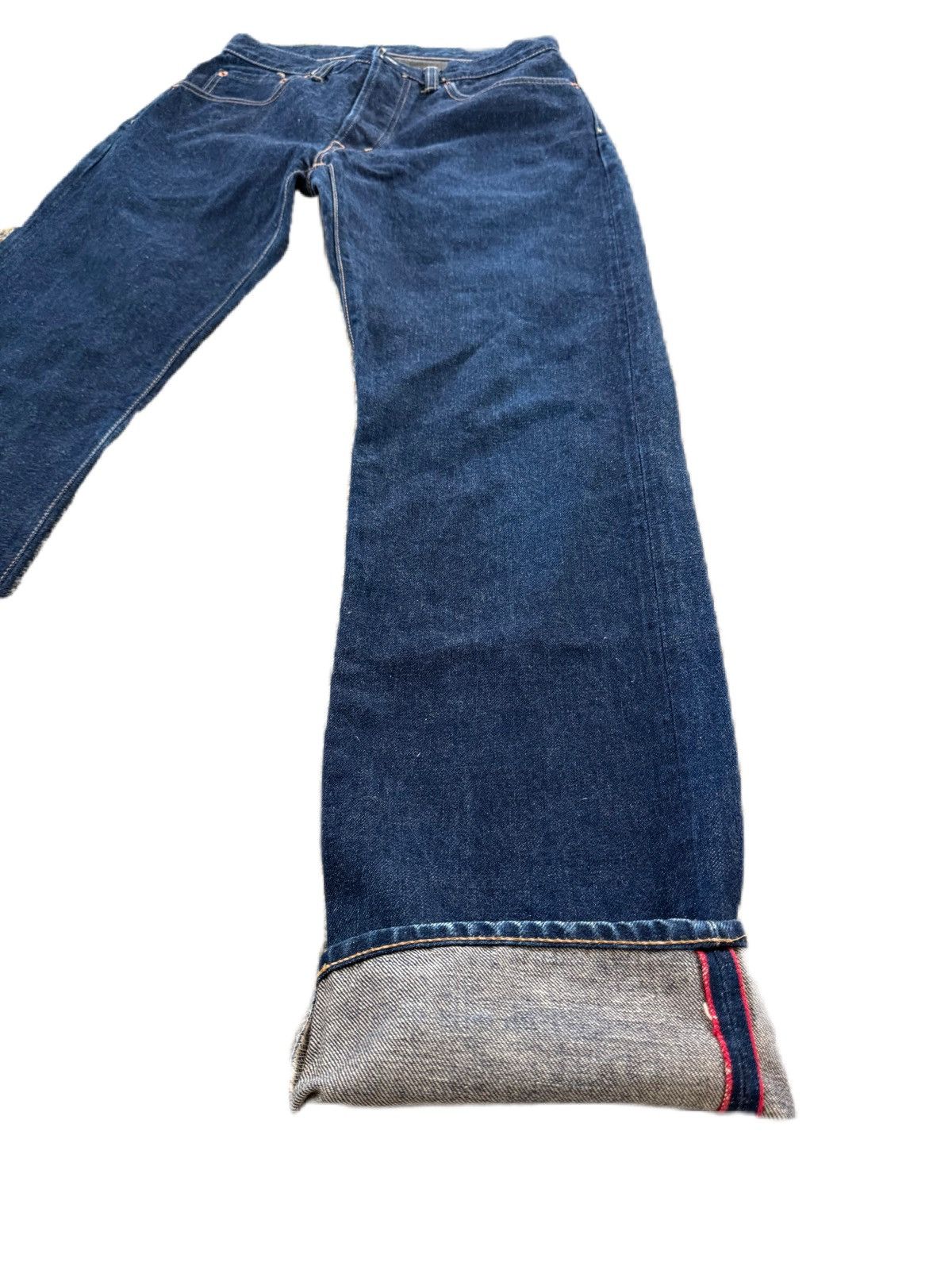 Blue Blue Japan INDIGO BLUE-BLUE JAPAN SELVEDGE DENIM MADE IN JAPAN + TEE Size US 30 / EU 46 - 2 Thumbnail