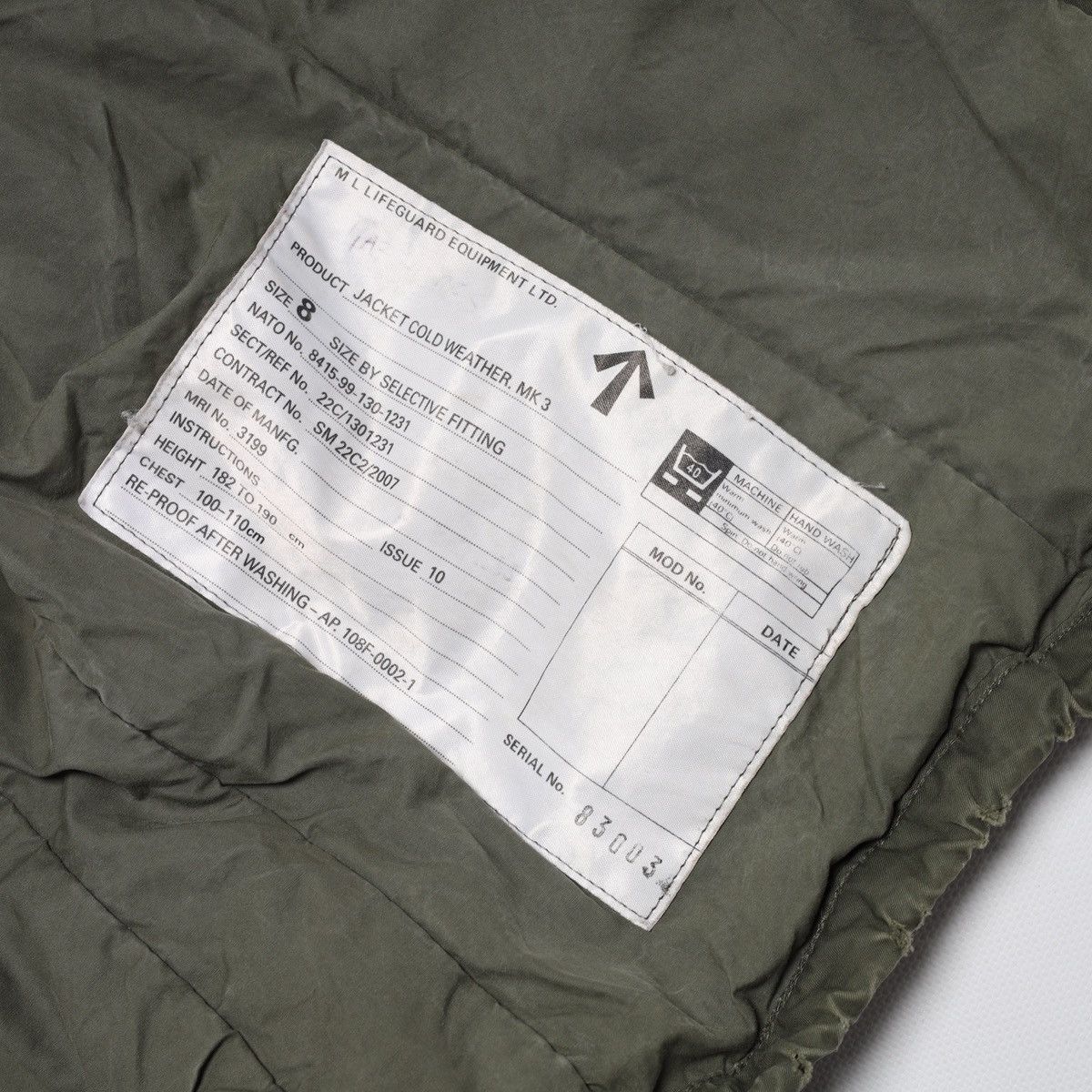 Vintage Vintage RAF MK3 Cold Weather Flying Jacket Bomber Olive Size US XL / EU 56 / 4 - 21 Thumbnail