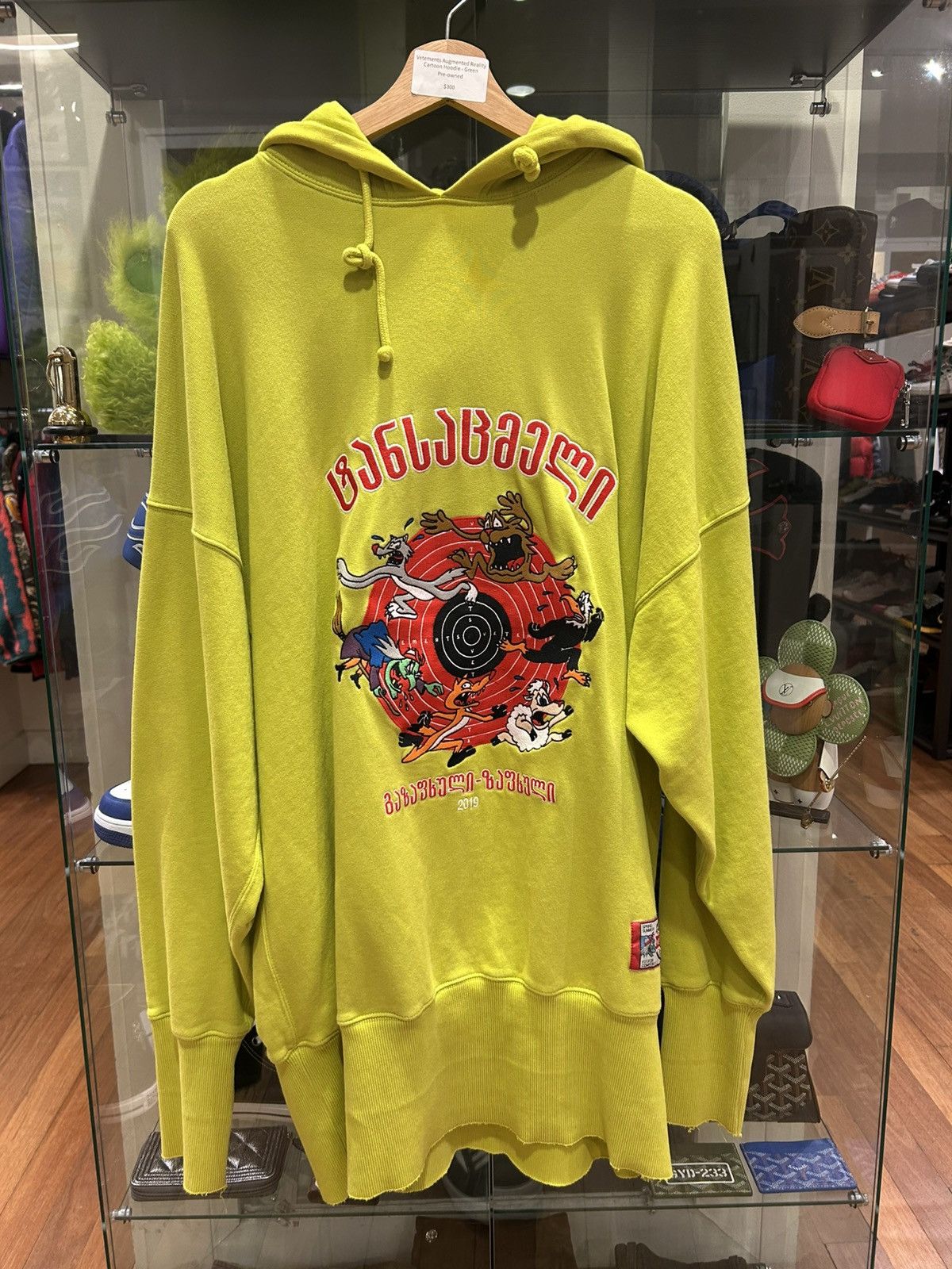 トップス VETEMENTS CARTOON HOODIE VETEMENTS CARTOON HOODIE Long Sleeve S size Sweatshirt 19ss