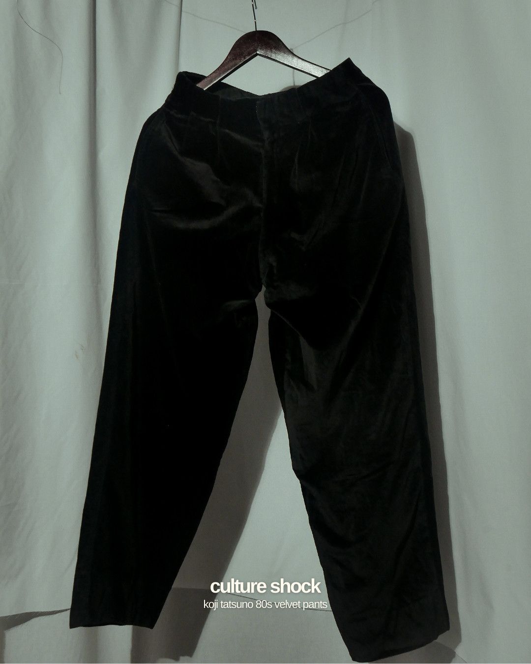 Japanese Brand Culture Shock Koji Tatsuno 80s Velvet Cotton Pants Size US 31 - 1 Thumbnail