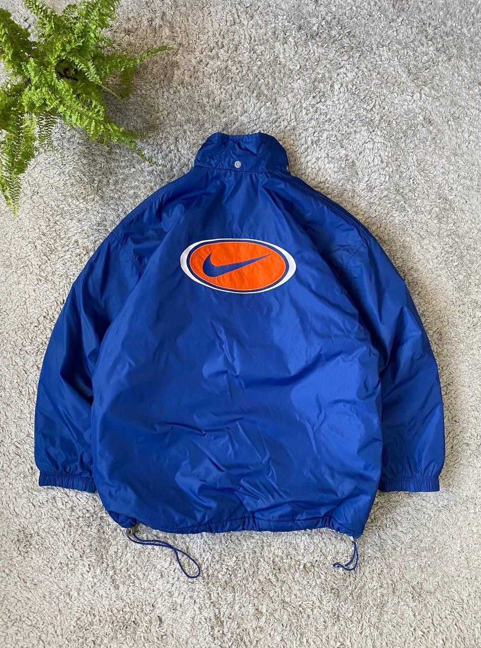 Nike × Vintage 90s Nike Vintage Puffer Light Jacket Streetwear Logo Swoosh Size US M / EU 48-50 / 2 - 1 Thumbnail