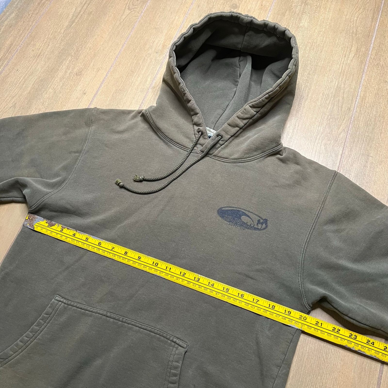 Vintage Vintage Y2K Hanalu Surf "Backdoor" hoodie Green Distress S Size US S / EU 44-46 / 1 - 8 Thumbnail
