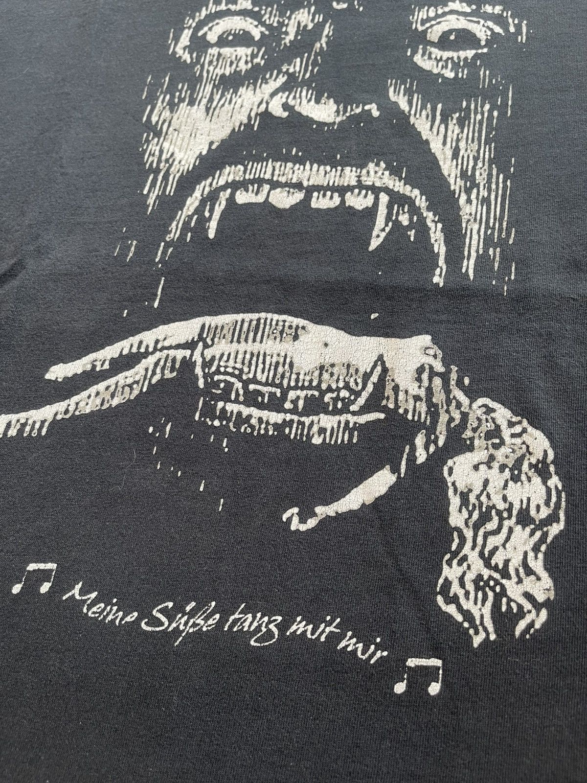 Band Tees Vintage Grober Knüppel "Meine Süße Tanz Mit Mir" Horror Punk Size US XL / EU 56 / 4 - 4 Thumbnail