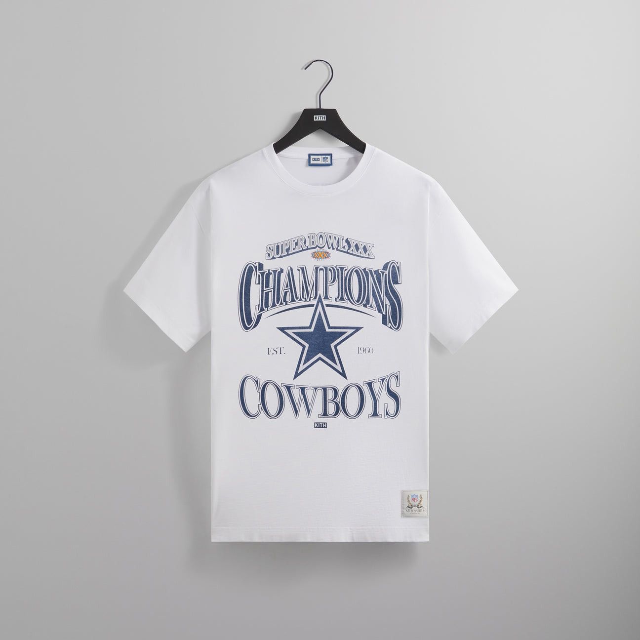 Image of Kith x Nfl Dallas Cowboys Vintage Tee in White, Men's (Size 2XL)