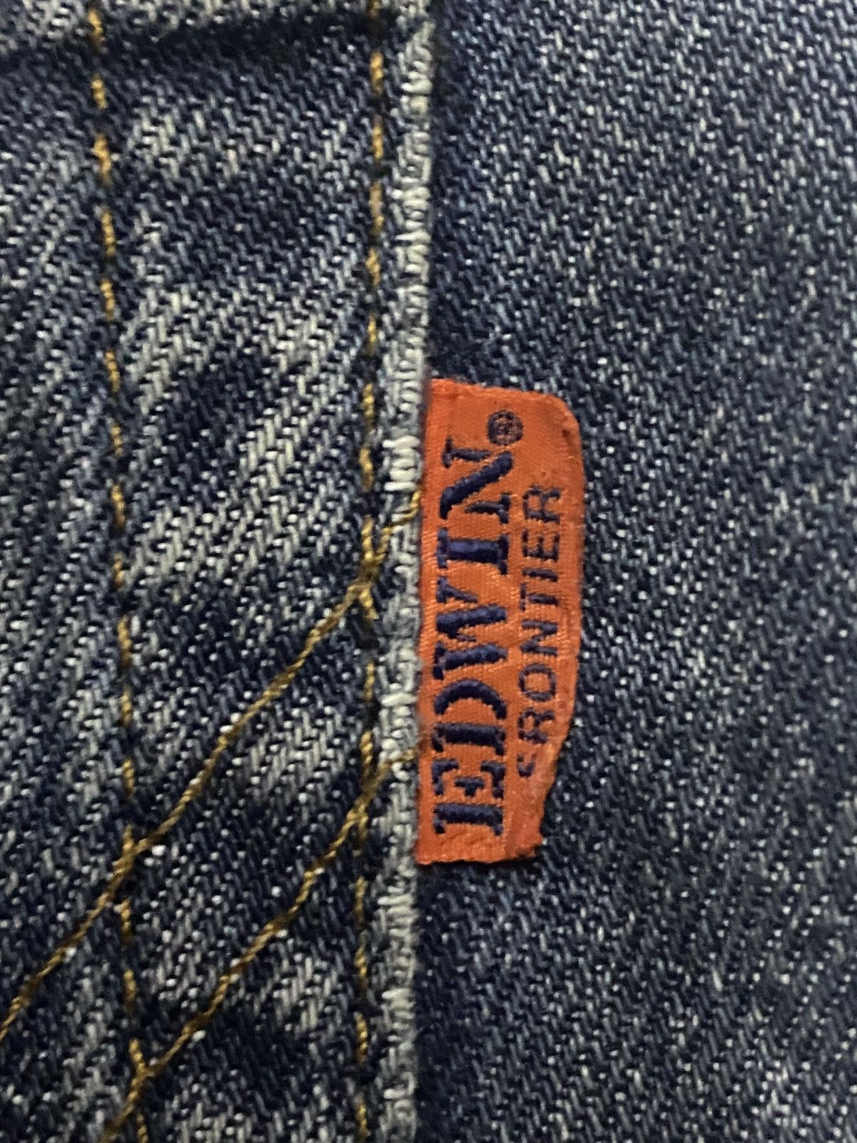 Edwin Rare Vintage Edwin Frontier Orange Tab Mud Wash Jeans Size US 31 - 12 Thumbnail