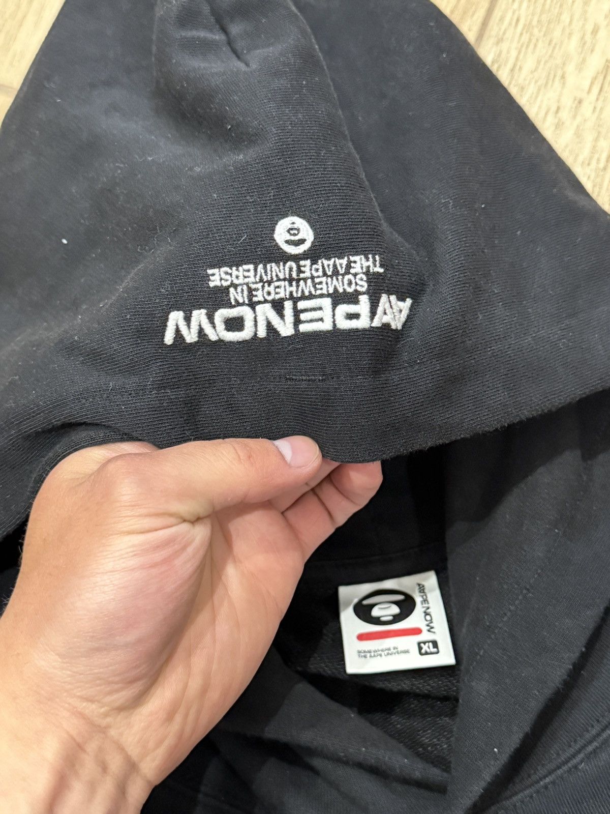 Aape Aape Now Japanese Hoodie blank basic bape vintage RARE Size US XL / EU 56 / 4 - 5 Thumbnail