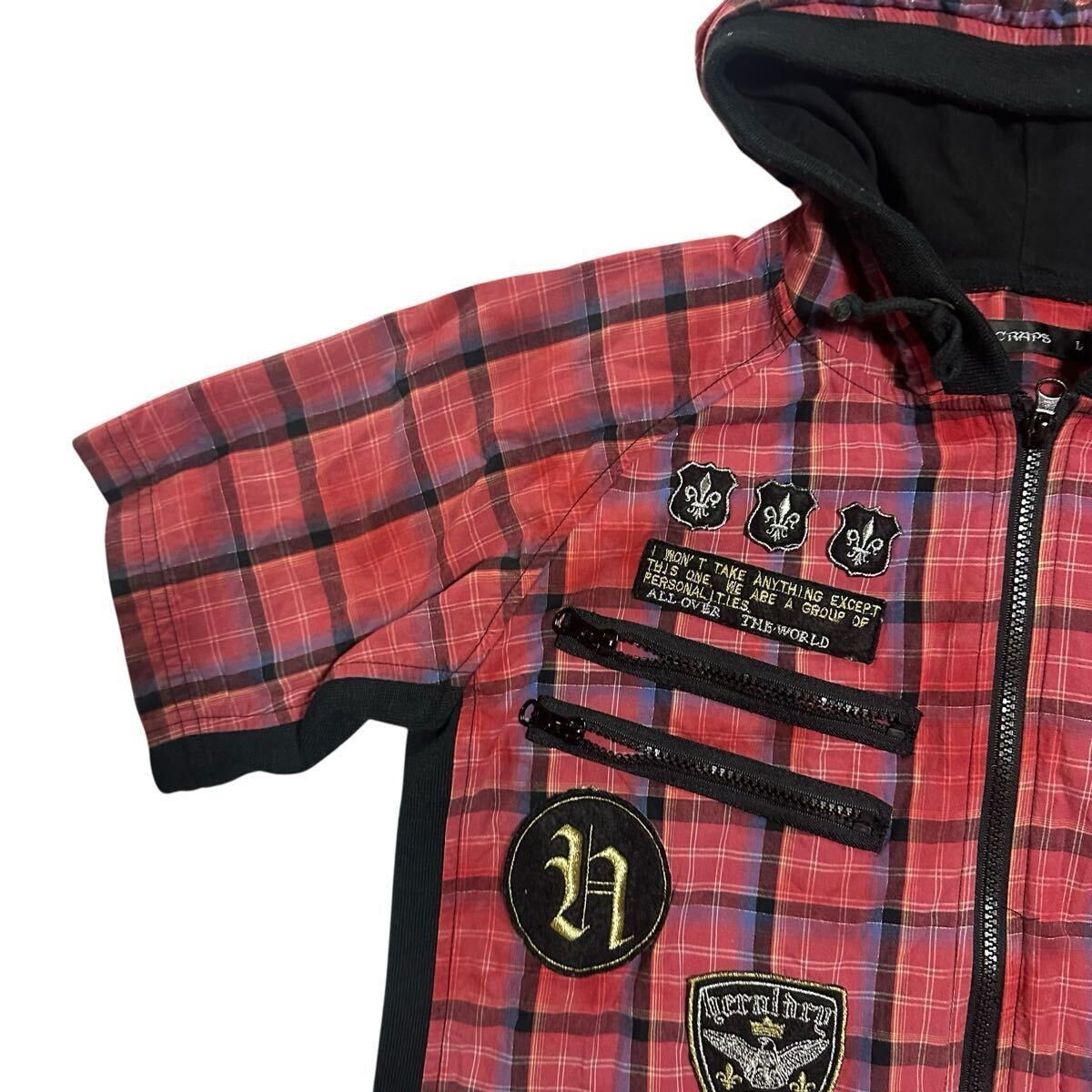 Japanese Brand Japanese Label y2K punk hooded plaid shirt Size US S / EU 44-46 / 1 - 3 Thumbnail