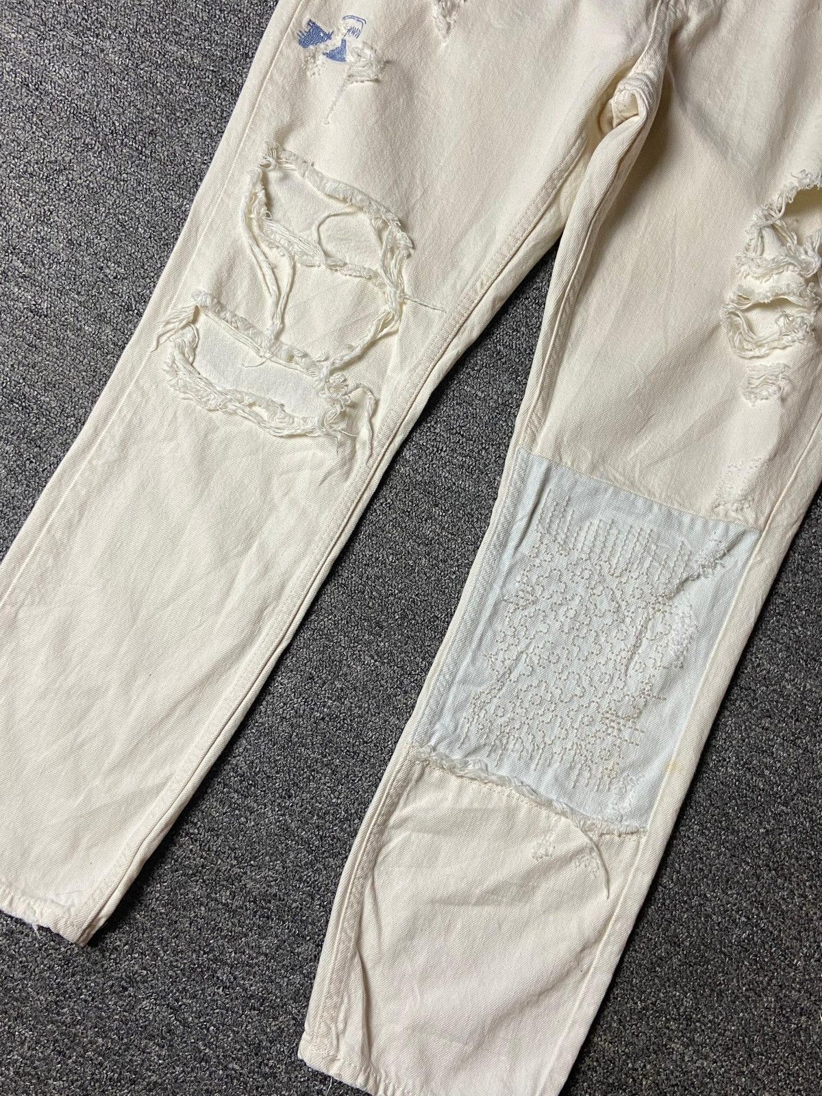 Zara Zara Trafaluc Distressed Denim Jeans (145) Size US 32 / EU 48 - 10 Thumbnail