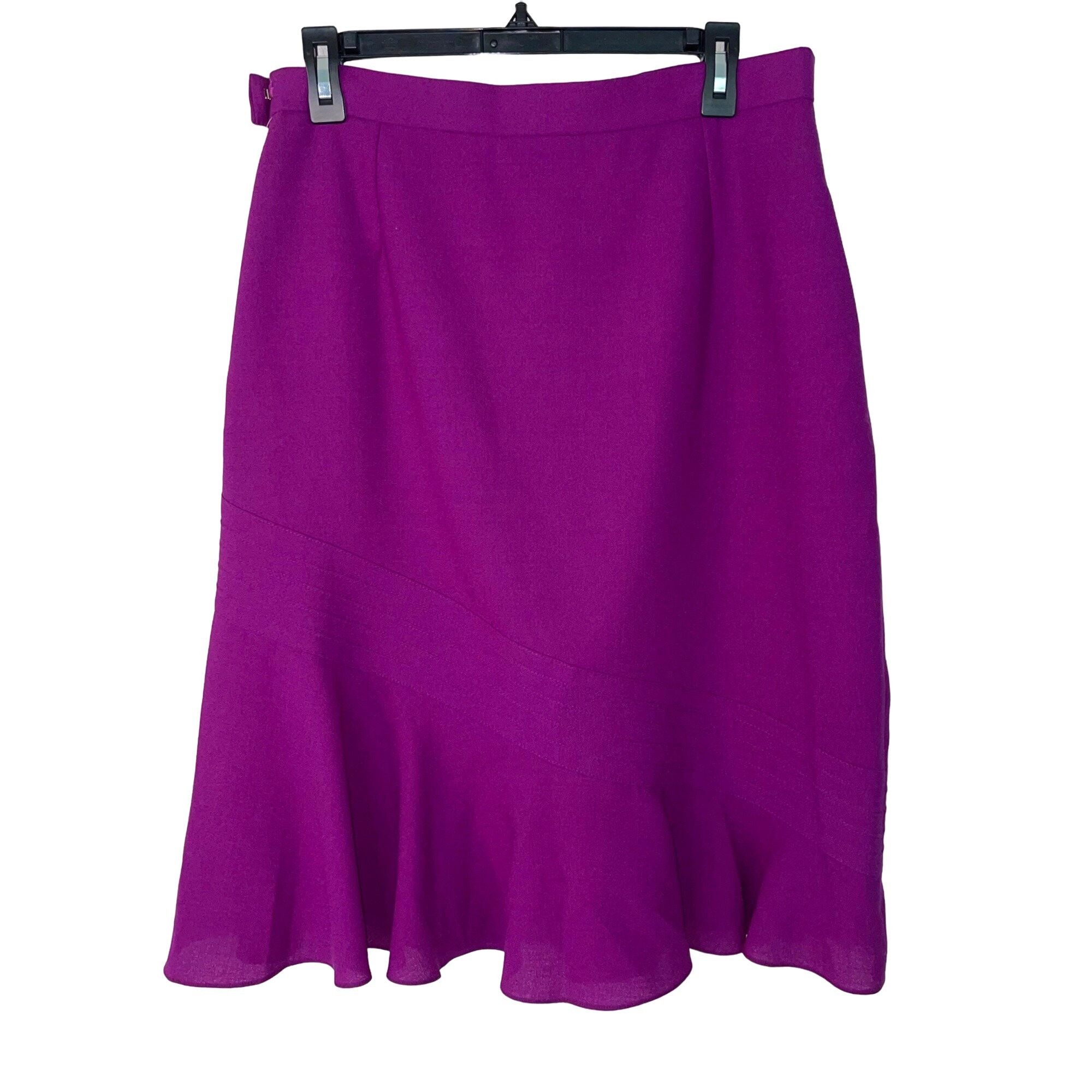Vintage Jacques Vert Vintage Womens Skirt Size 14 Purple Crepe Size 36" / US 14 / IT 50 - 2 Thumbnail