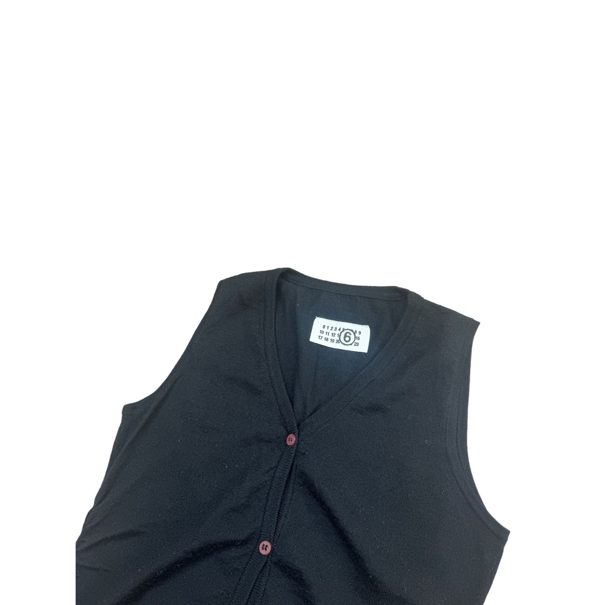 Maison Margiela FW 2007 Vintage Black Wool Vest Size S / US 4 / IT 40 - 2 Thumbnail