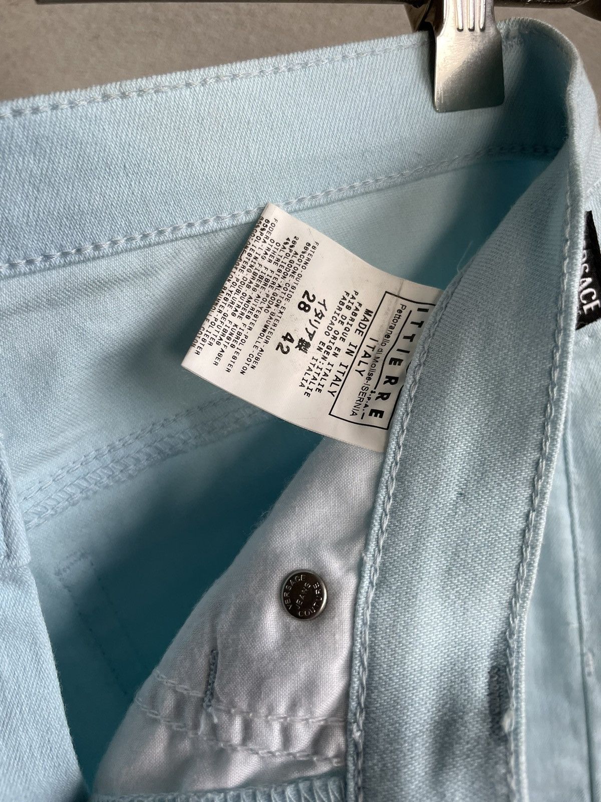 Versace × Versace Jeans Couture × Vintage Versace Jeans Couture Blue Flared Pants Size 28" / US 6 / IT 42 - 8 Thumbnail