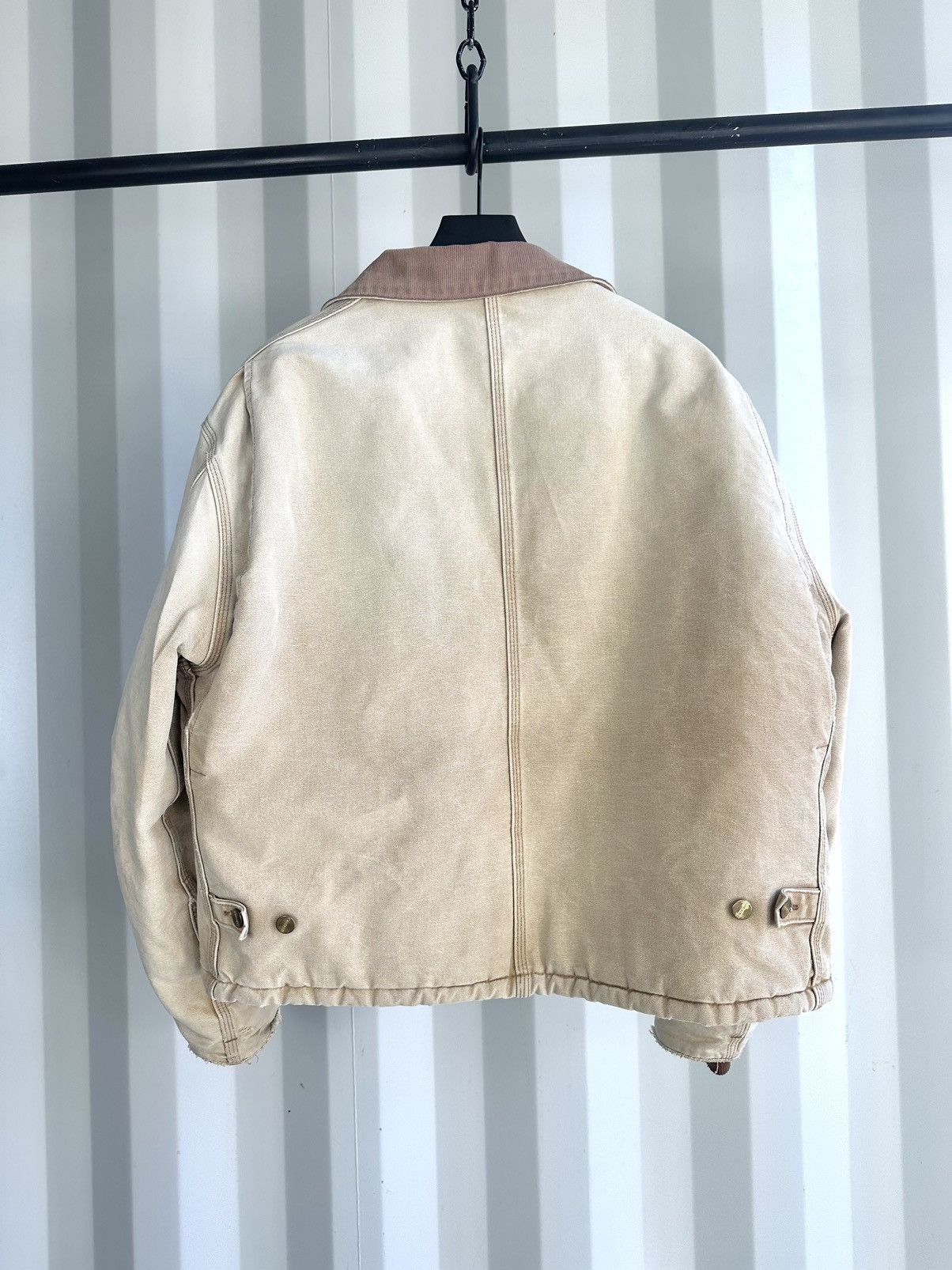 Carhartt Distressed Sun Faded Heavy Work Jacket Size US XL / EU 56 / 4 - 3 Thumbnail