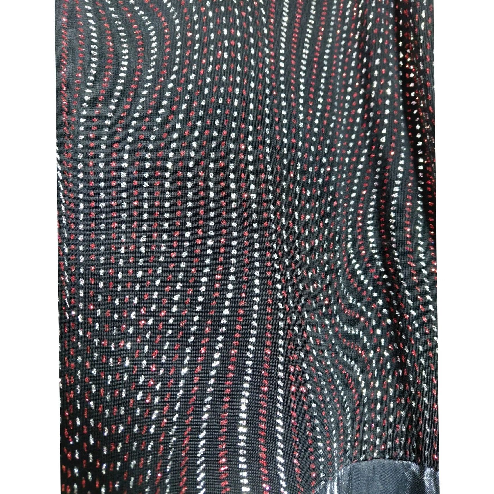 Vintage ONYX Nite Dress Sleeveless Long Solid Polyester Plus Size 24 Black Formal Party Cocktail USA Made Womens Size 4XL / US 24-26 - 3 Thumbnail