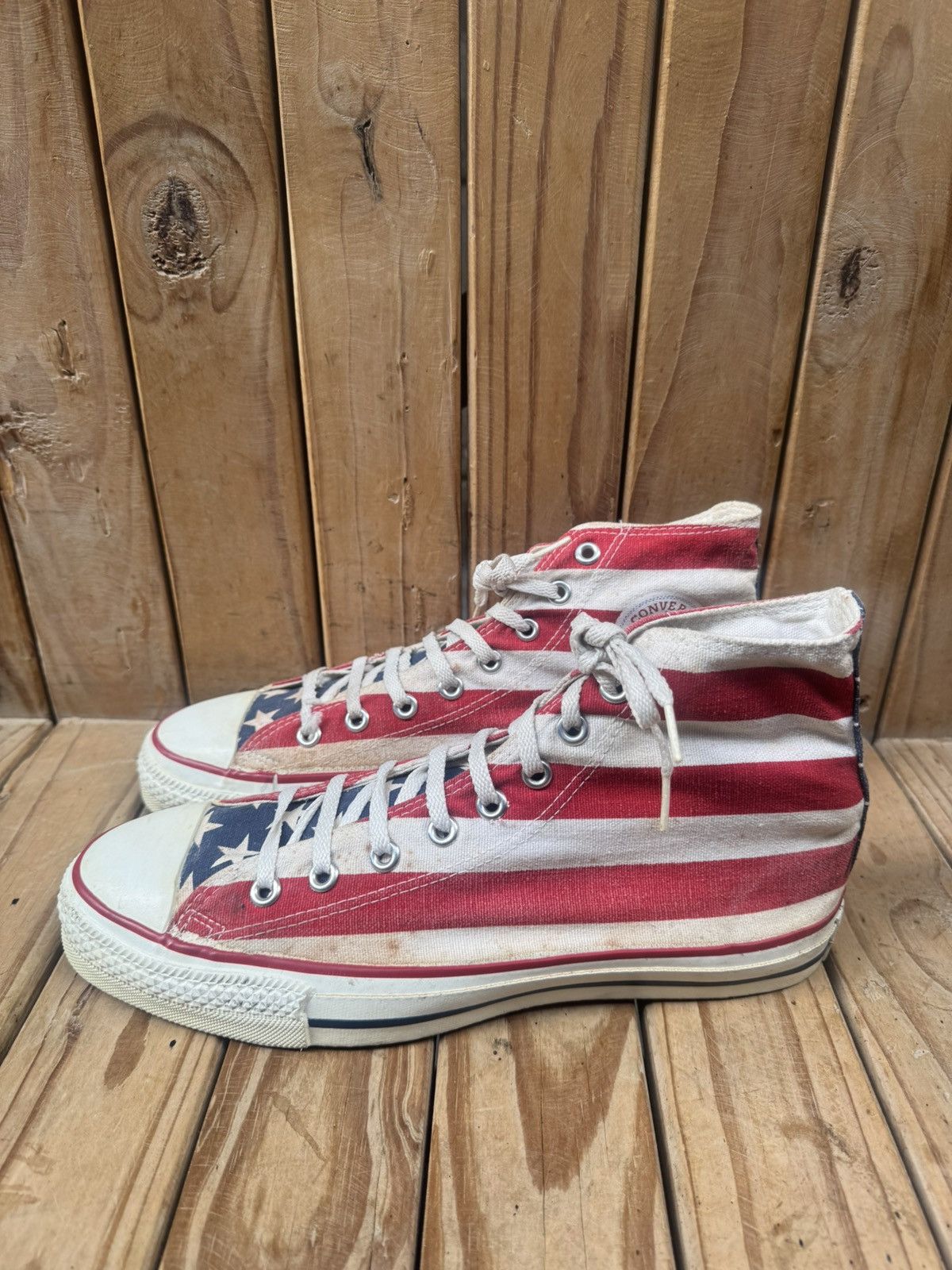 Converse Rare converse all star American flag Converse made in USA 10 Size US 10 / EU 43 - 17 Thumbnail