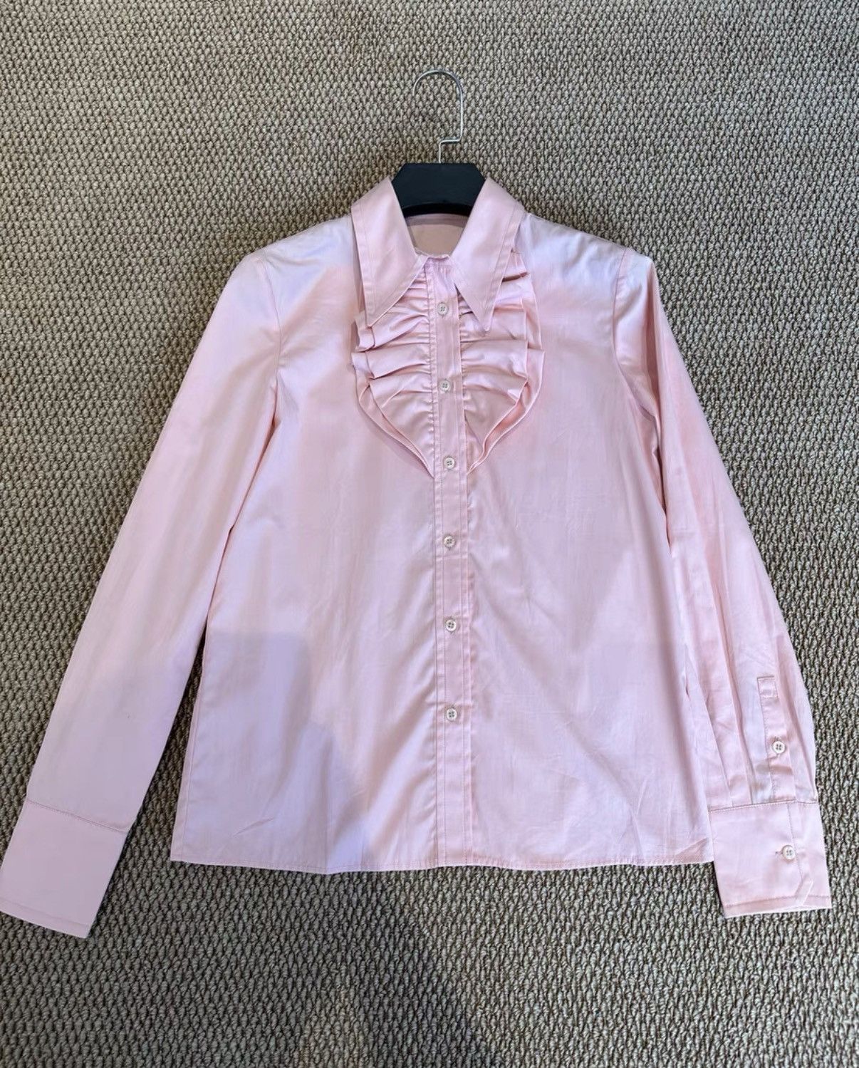 Miu Miu MiuMiu Ruffle Collar Shirt K23 Size XS / US 0-2 / IT 36-38 - 1 Thumbnail
