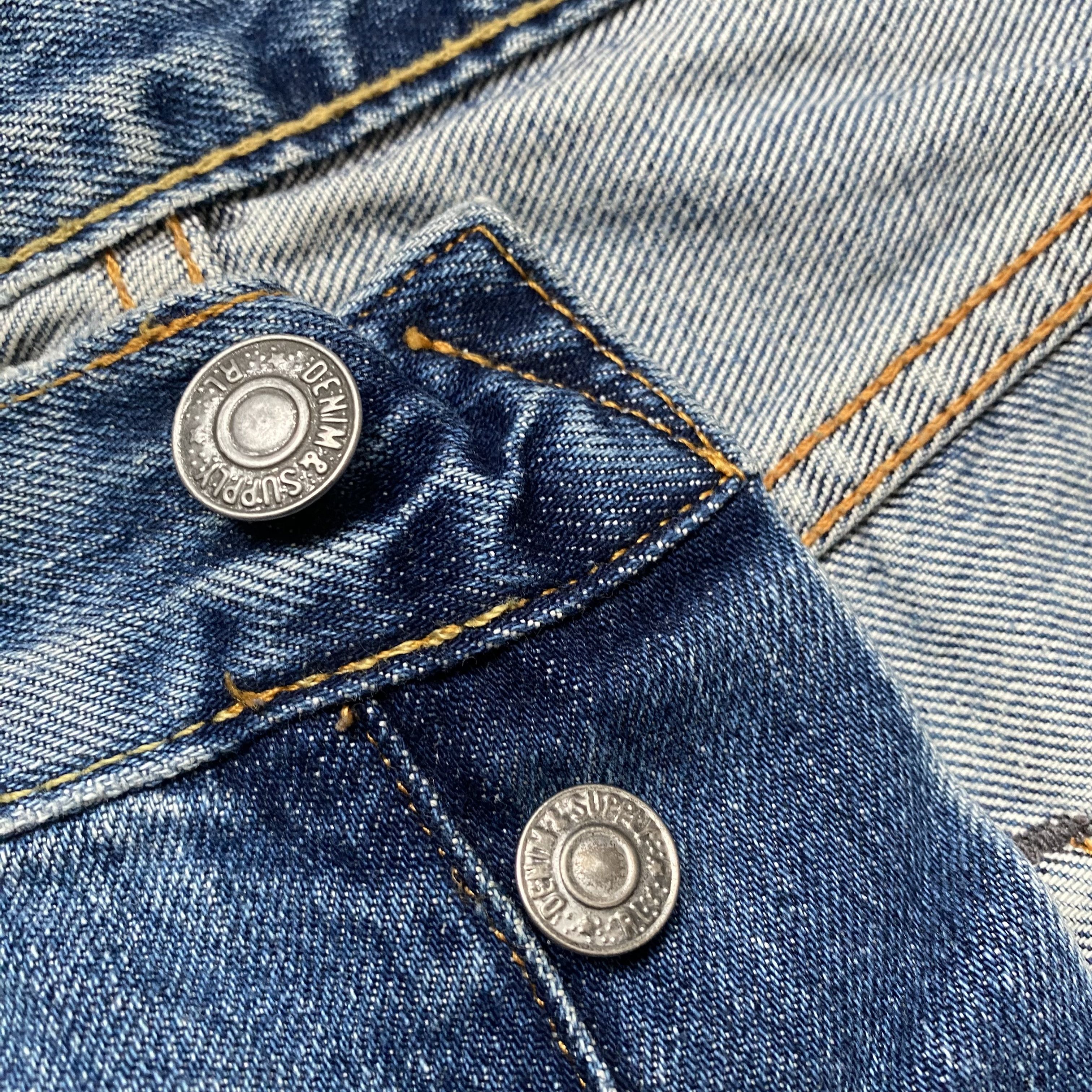 Polo Ralph Lauren 👖Vintage Polo Ralph Lauren Denim Supply Distressed jeans Size US 32 / EU 48 - 7 Thumbnail