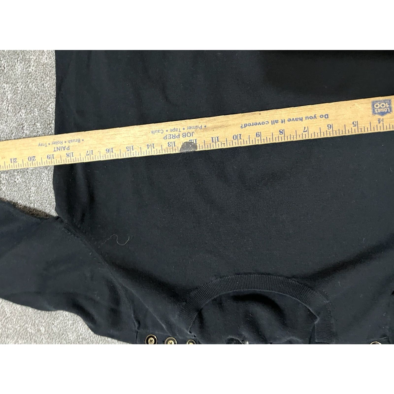 Banana Republic Banana Republic Shirt Women XL Black Knit Top Pullover 3/4 Sleeve Bateau Neck Button Shoulder Career Womens Size XL / US 12-14 / IT 48-50 - 4 Thumbnail