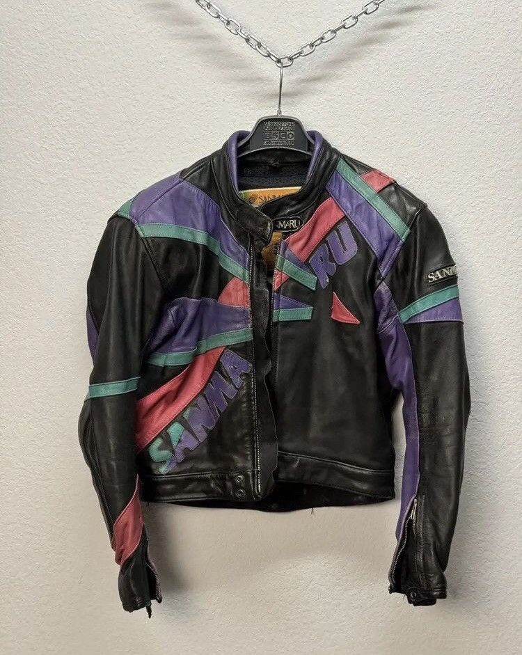 Genuine Leather × Japanese Brand Faded Leather Jacket Racing Vintage Brown Biker Size US L / EU 52-54 / 3 - 1 Thumbnail