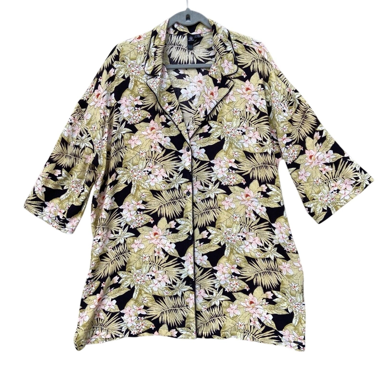 Volcom NWT New Volcom Womens M/L Short Sleeve Swim Cover Up Size ONE SIZE - 1 Thumbnail