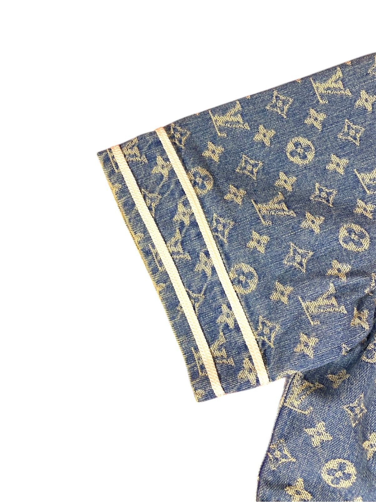 Louis Vuitton × Supreme Louis Vuitton X Supreme S baseball Jersey Denim Monogram Size US S / EU 44-46 / 1 - 4 Thumbnail