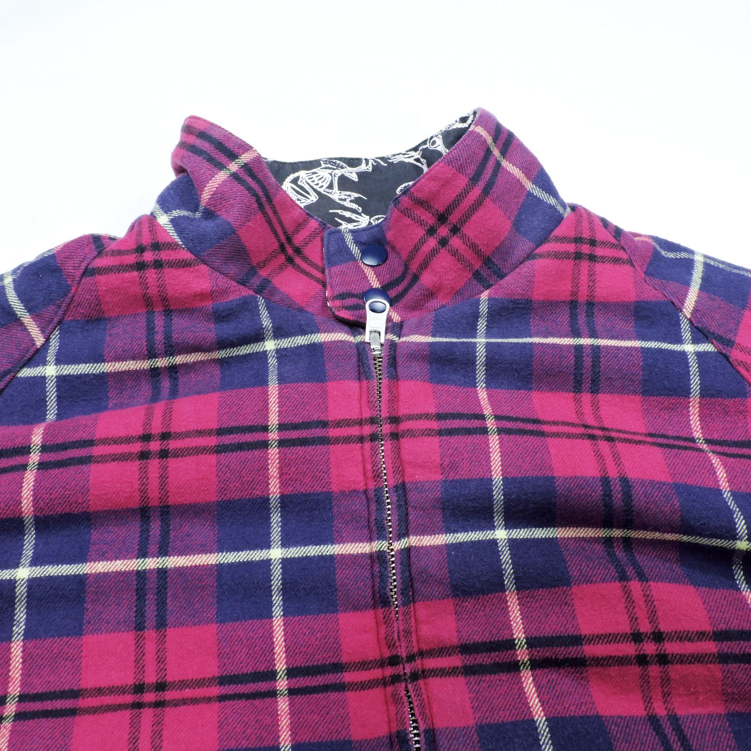 Swagger 00'S SWAGGER REVERSIBLE SKELETON BIRD PATTERN PLAID JACKET Size US S / EU 44-46 / 1 - 11 Thumbnail
