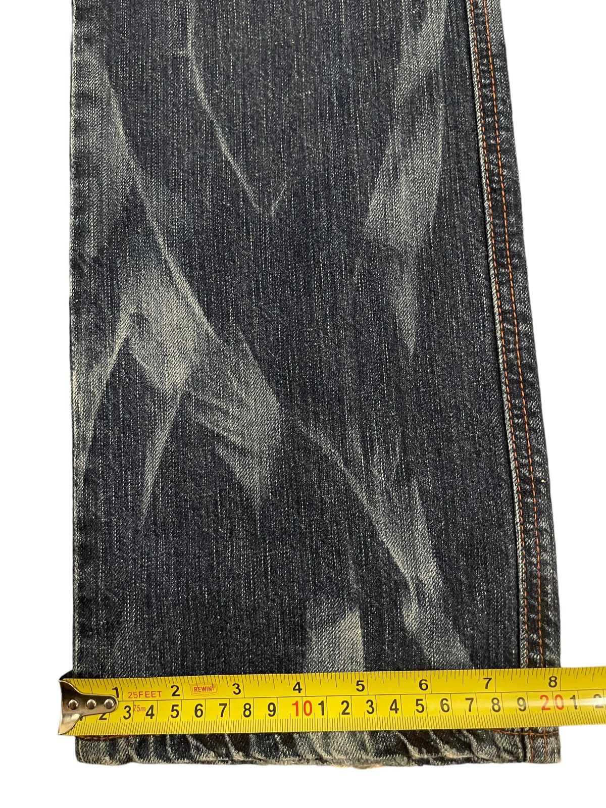 Edwin Vintage Edwin 503 Blue Wash Style Distressed Loose Jeans Size US 30 / EU 46 - 15 Thumbnail
