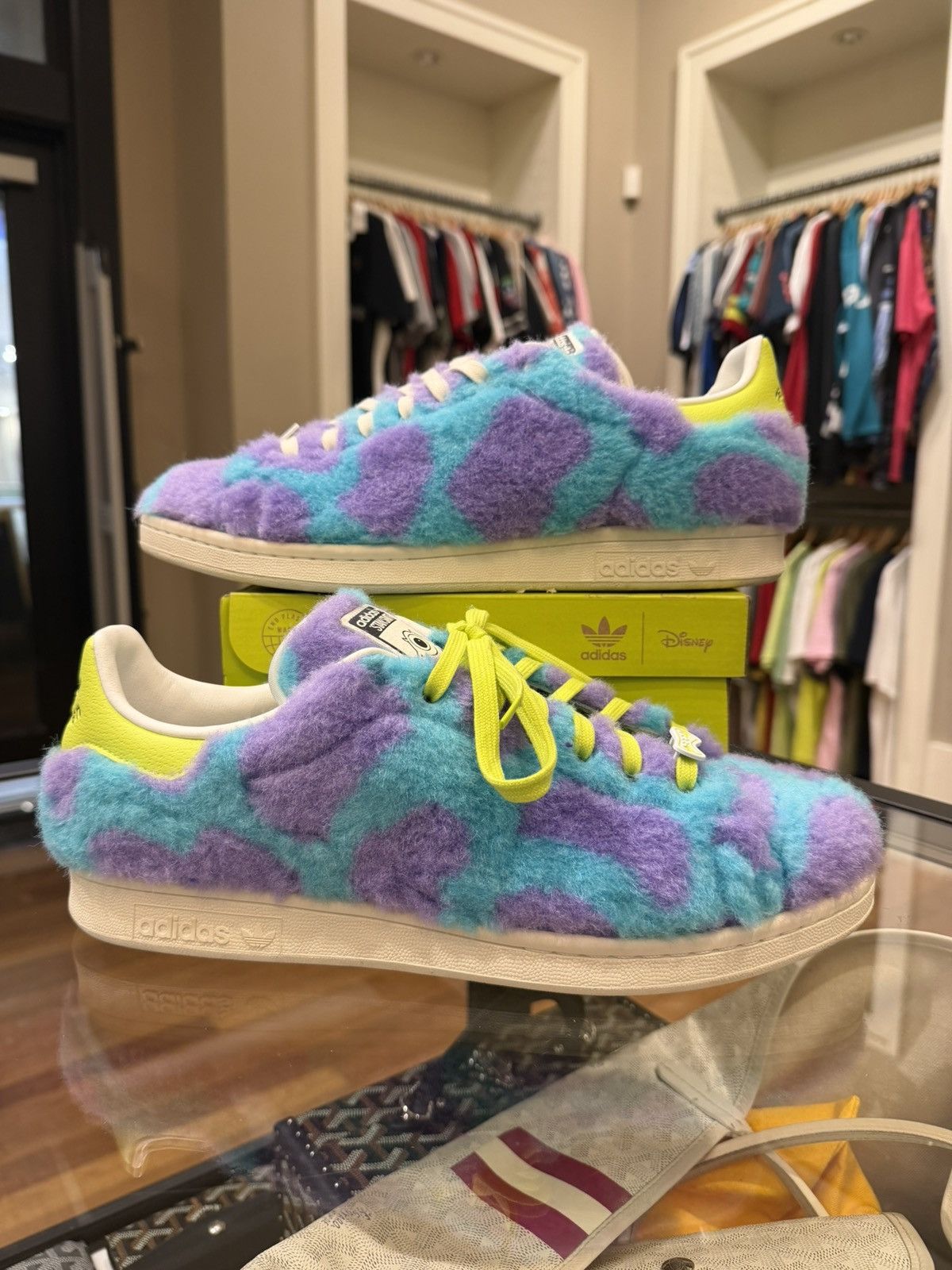 Adidas Adidas Stan Smith Mike & Sulley Monsters Inc Size US 11.5 / EU 44-45 - 1 Thumbnail