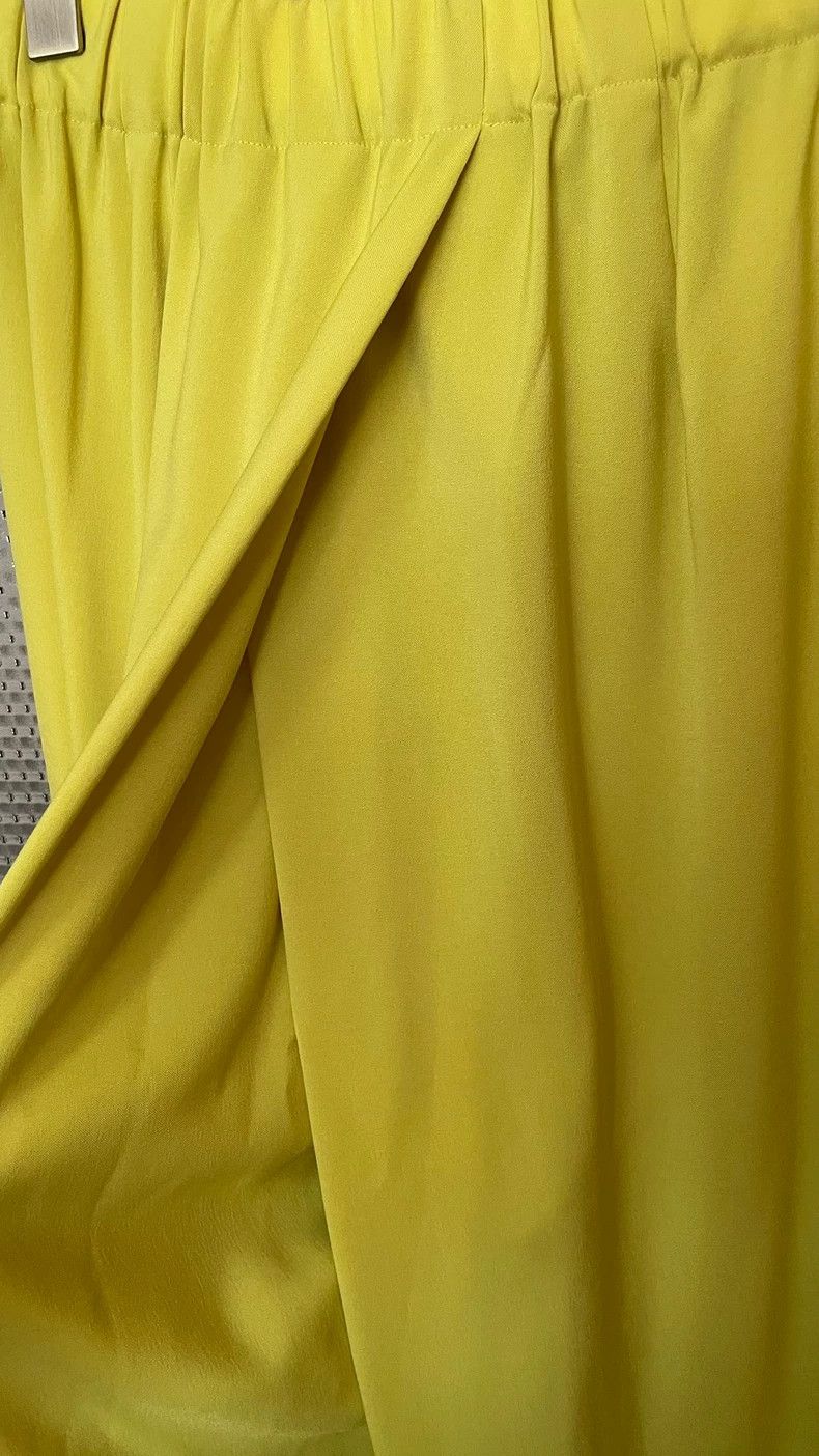 Issey Miyake Issey Miyake size:3 Yellow pleated wide-leg pants Size 28" / US 6 / IT 42 - 3 Thumbnail