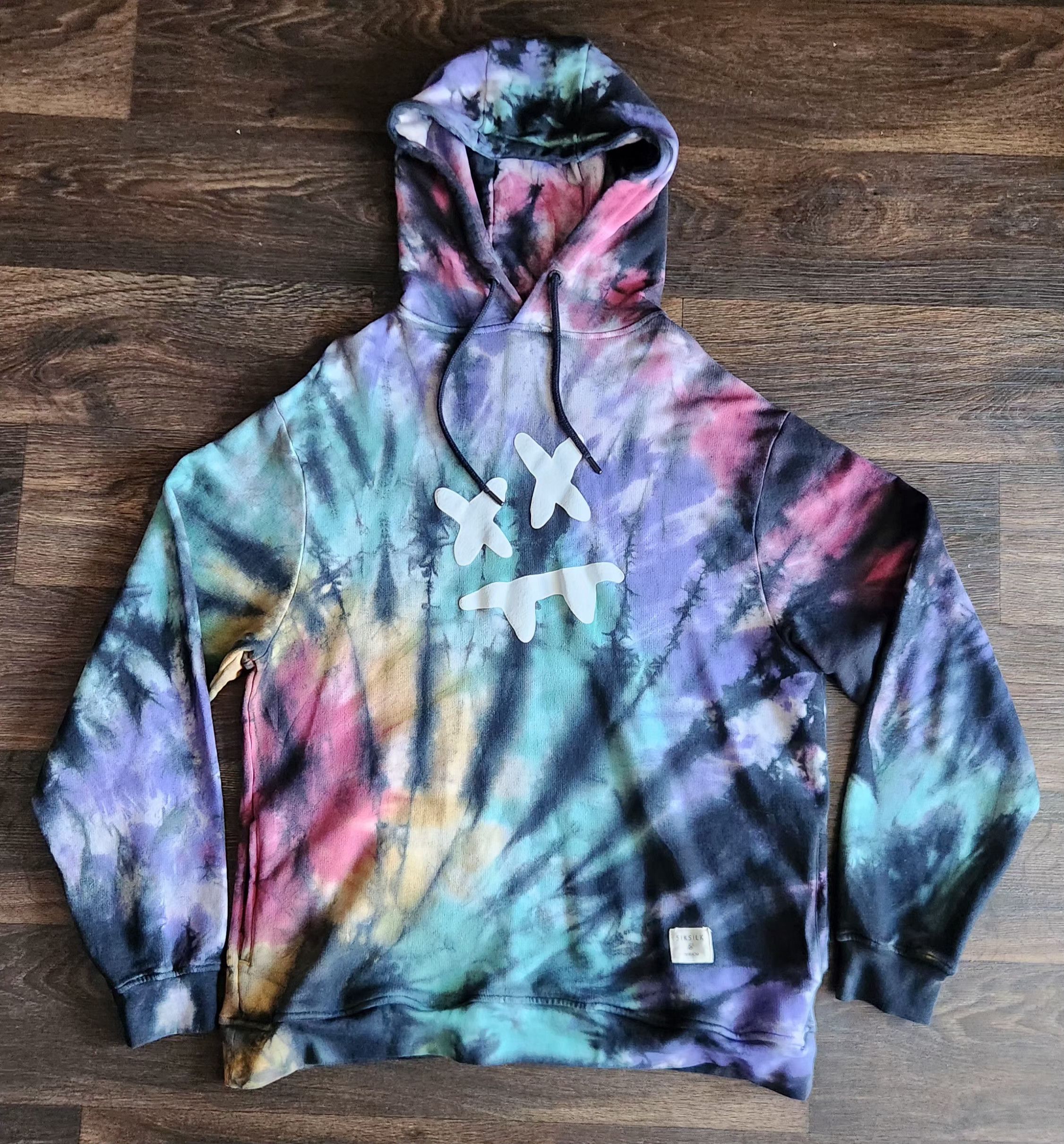 SikSilk Steve Aoki SikSilk Overhead Tie-Dye Hoodie Men's Size Large Size US L / EU 52-54 / 3 - 2 Thumbnail