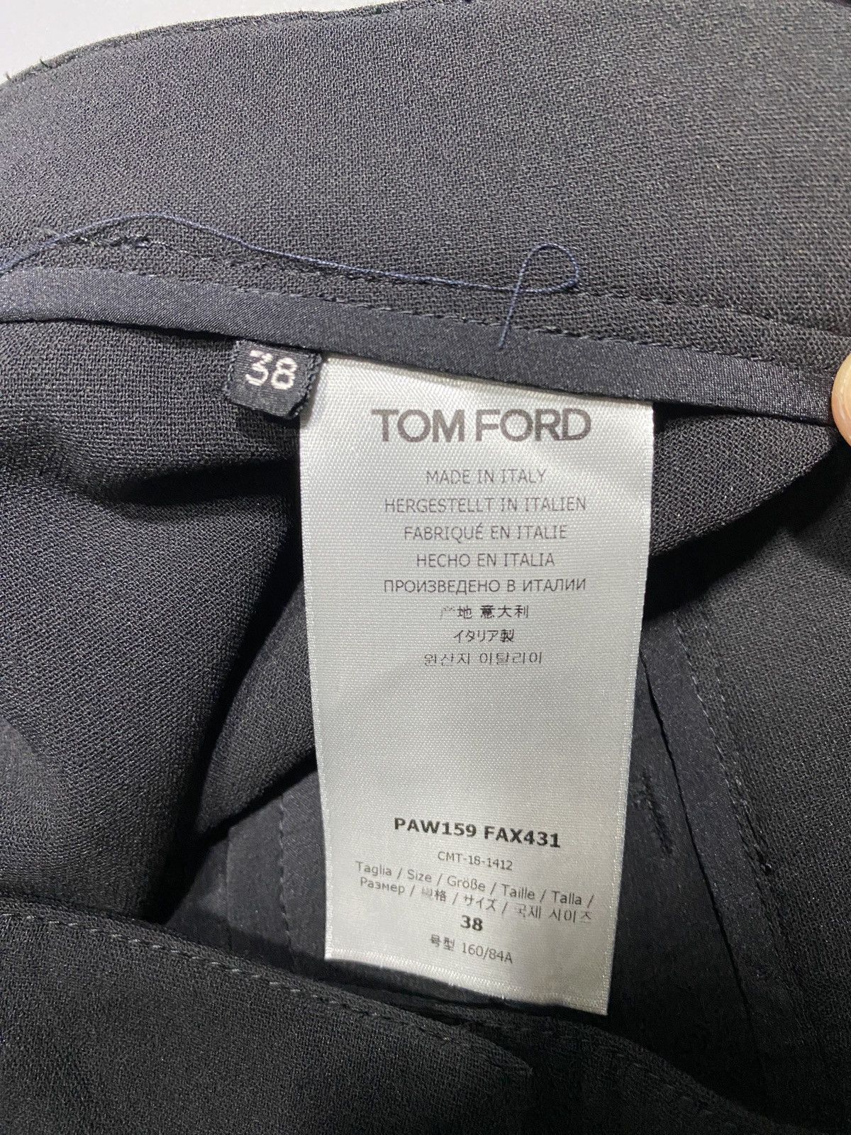 Tom Ford Black Wool Flared Trouser Size 26" / US 2 / IT 38 - 11 Thumbnail