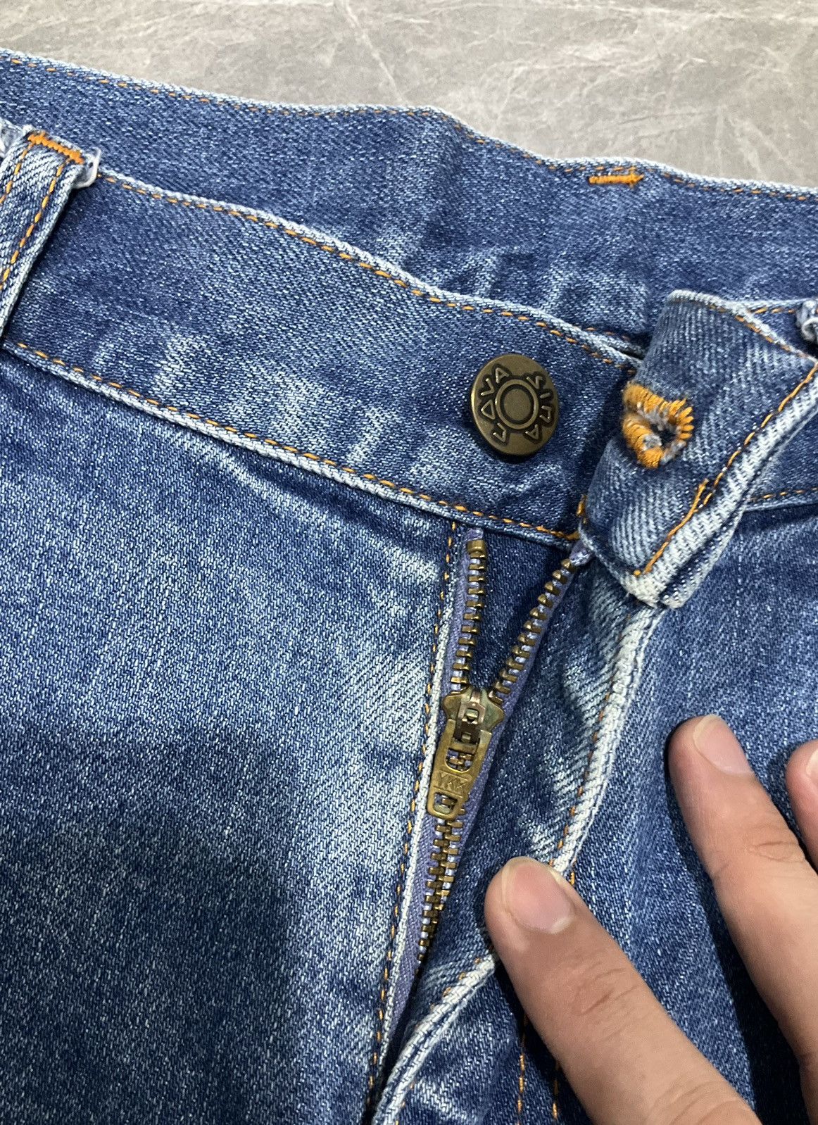 If Six Was Nine × Japanese Brand × Vintage Sina Cova Lupi Di Mare Denim Pants SC Size US 33 - 9 Thumbnail