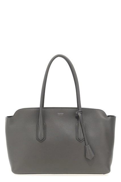 Tom Ford TOM FORD Gray Large Alexander Shoulder Bag New Size ONE SIZE - 1 Thumbnail