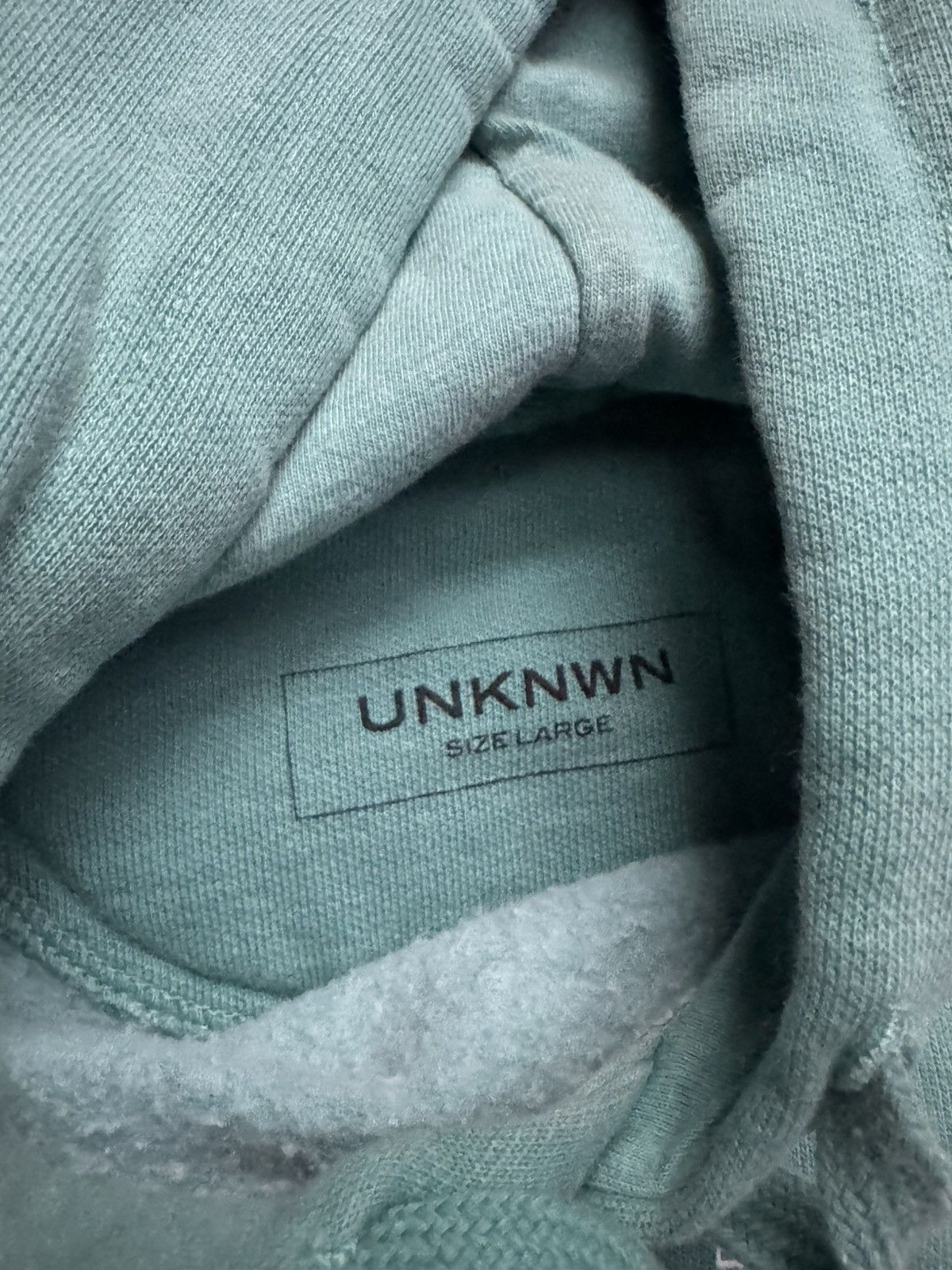 HIDDEN Size L Teal HIDDEN x UNKWN Hoodie collab Size US L / EU 52-54 / 3 - 4 Thumbnail