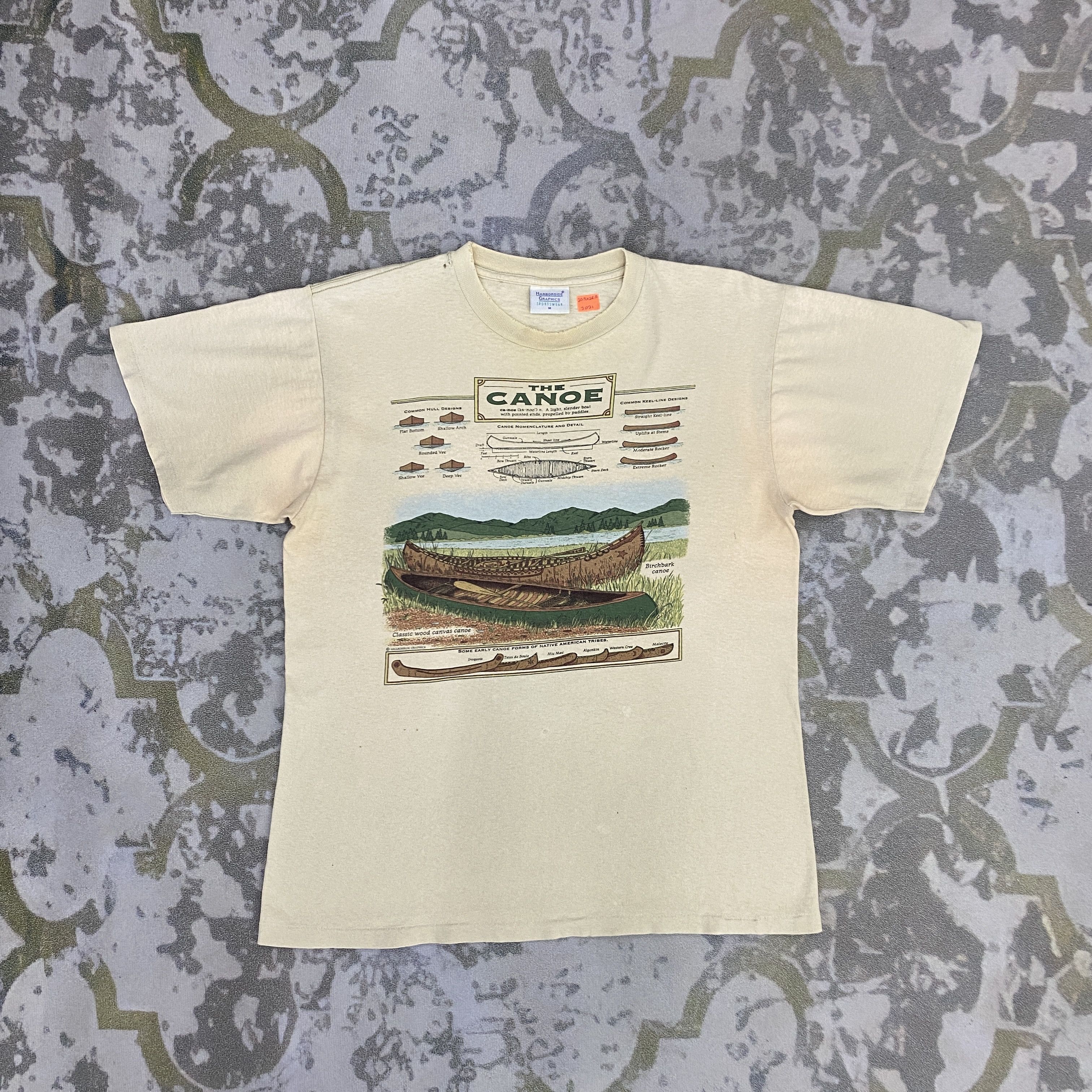 Vintage Vintage The Canoe TShirt - J021 Size US M / EU 48-50 / 2 - 1 Thumbnail
