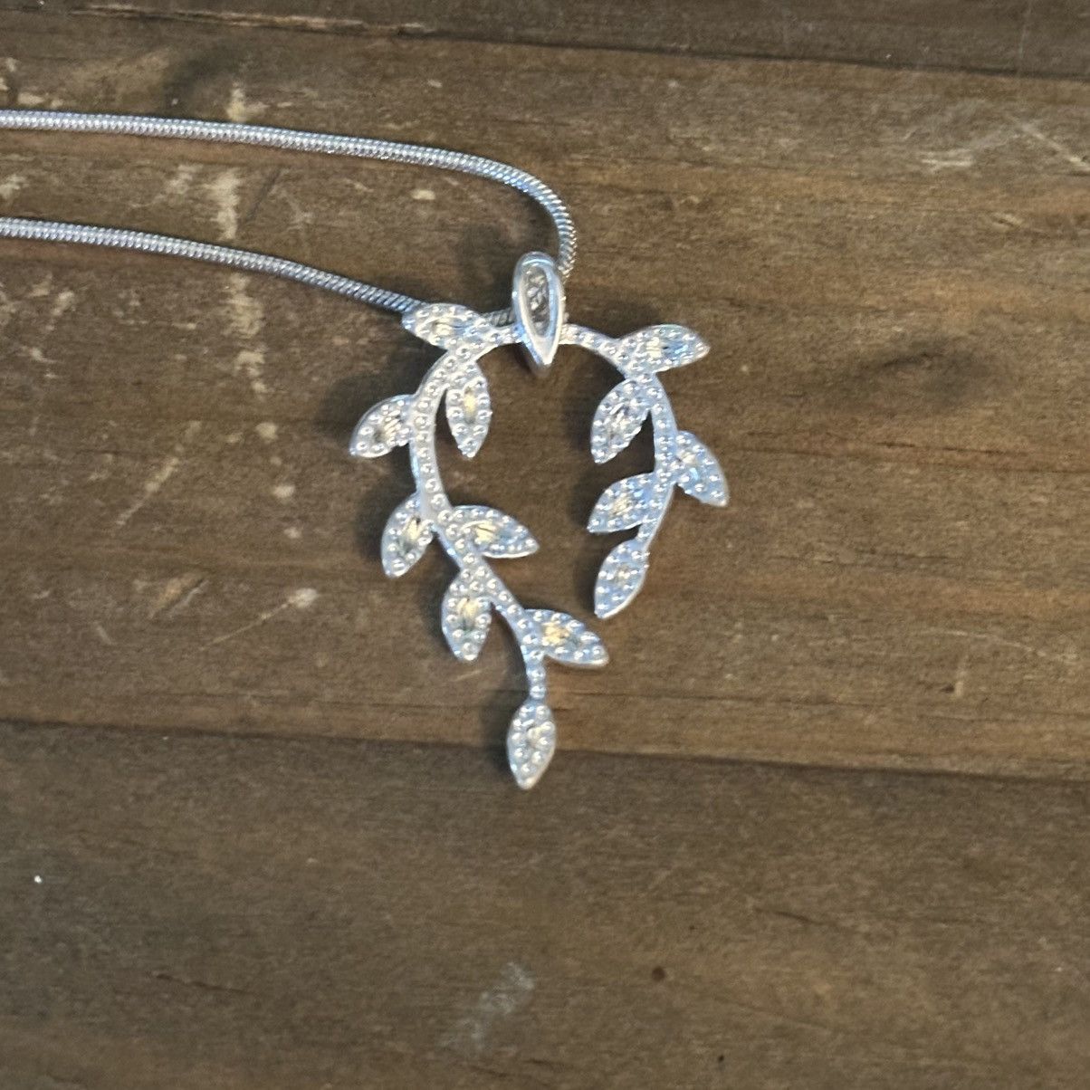 Other 925 silver leafy vine pendant necklace Size ONE SIZE - 3 Thumbnail
