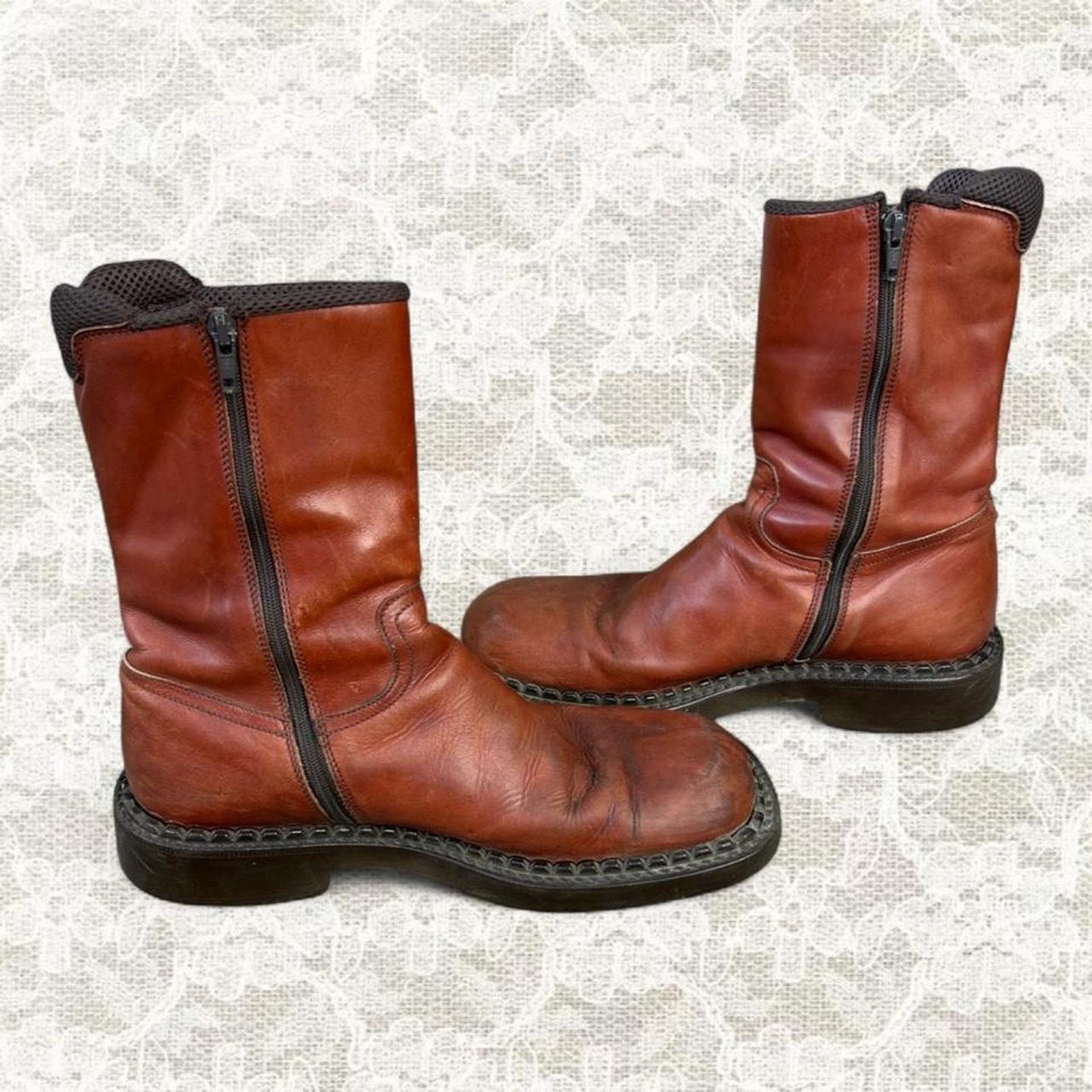 Kenneth Cole Kenneth Cole leather rust color calf height boots Size US 7 / EU 40 - 4 Thumbnail