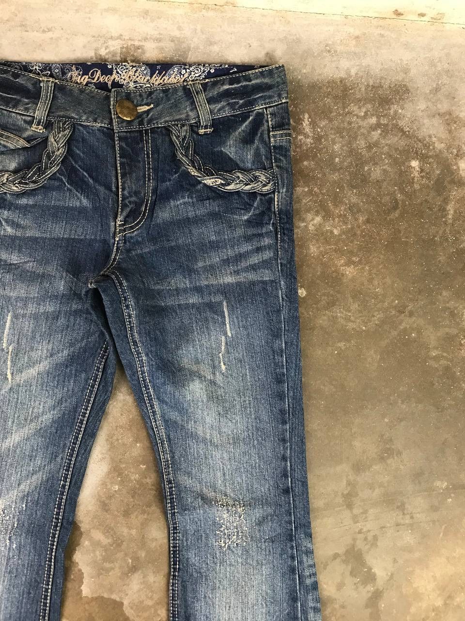 Vintage Vintage Flared Denim Pants For Women Size 28" / US 6 / IT 42 - 4 Thumbnail