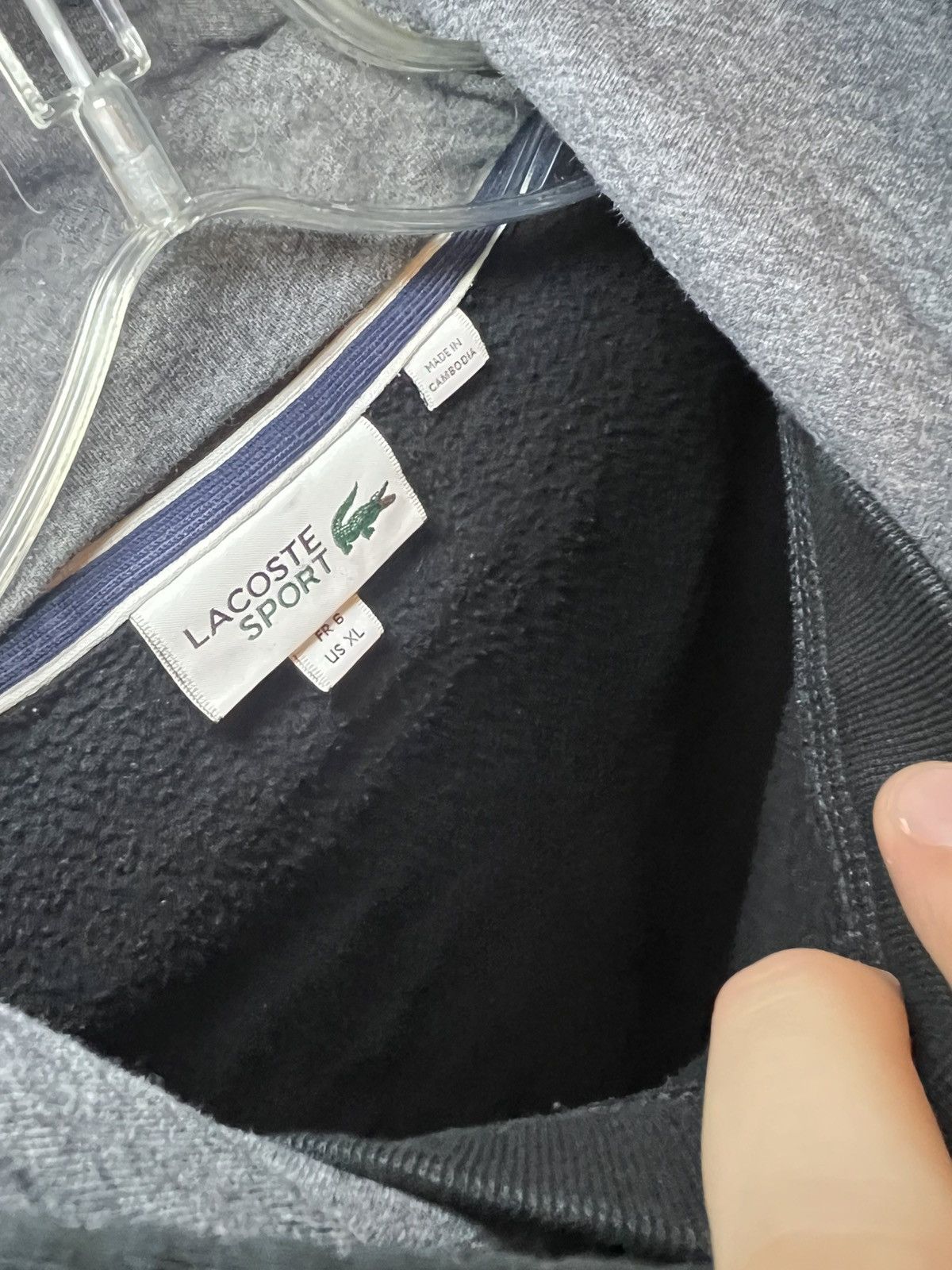 Lacoste Vintage Lacoste Sport embroidered logo pullover hoodie Size US XL / EU 56 / 4 - 12 Thumbnail