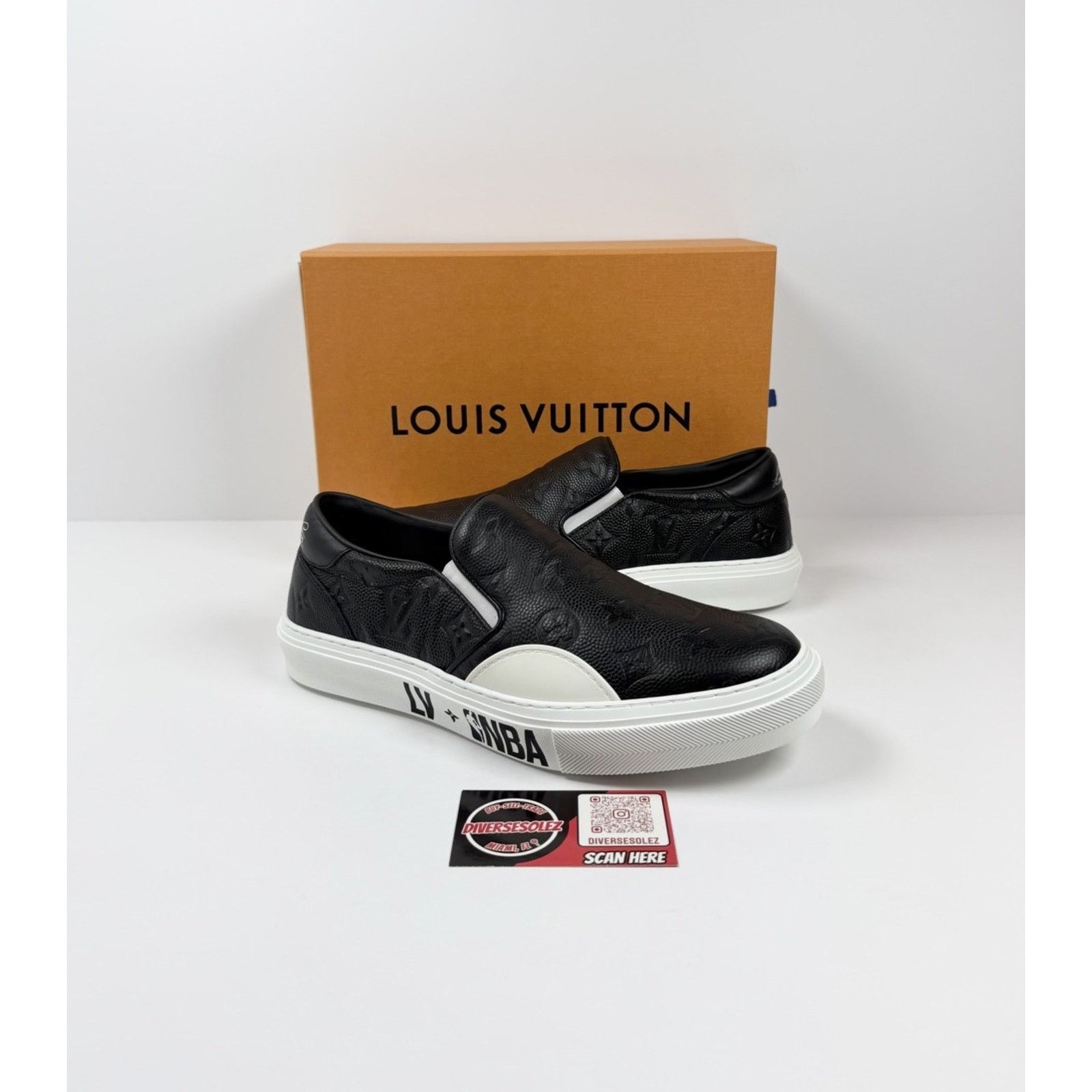 Louis Vuitton Size 7UK/8US - Louis Vuitton x NBA Ollie Slip On NEW! Size US 8 / EU 41 - 1 Thumbnail