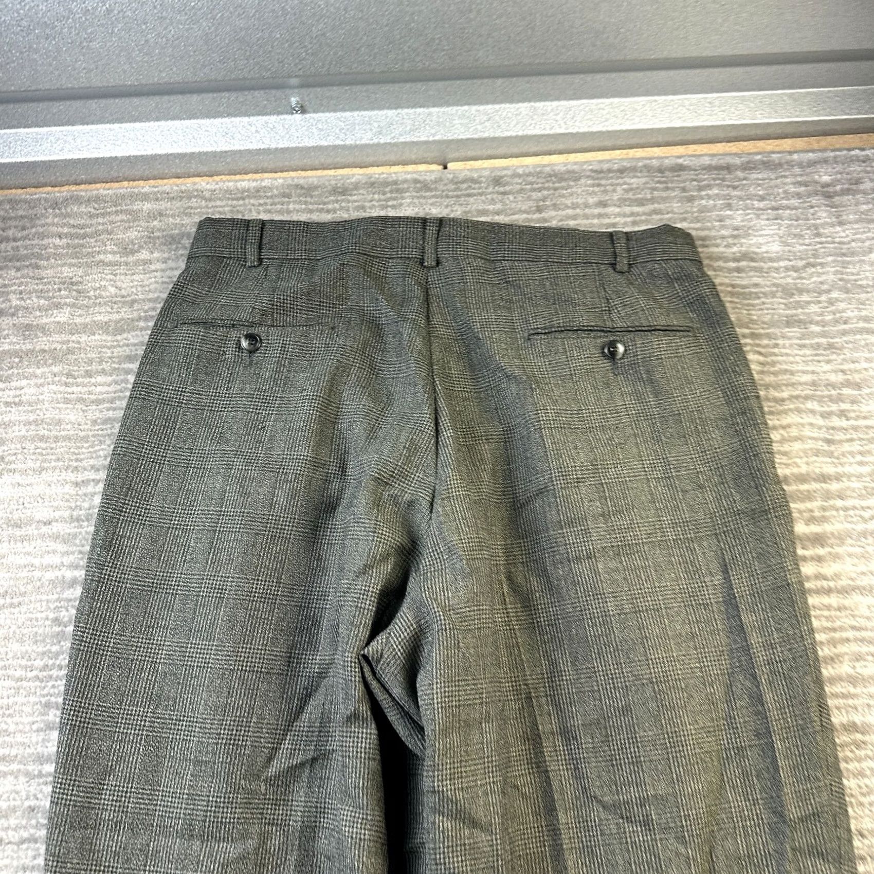Dockers VINTAGE Dockers Pants Mens 34x28 Trousers Double Pleated USA 1995 Glen Plaid Size US 34 / EU 50 - 6 Thumbnail