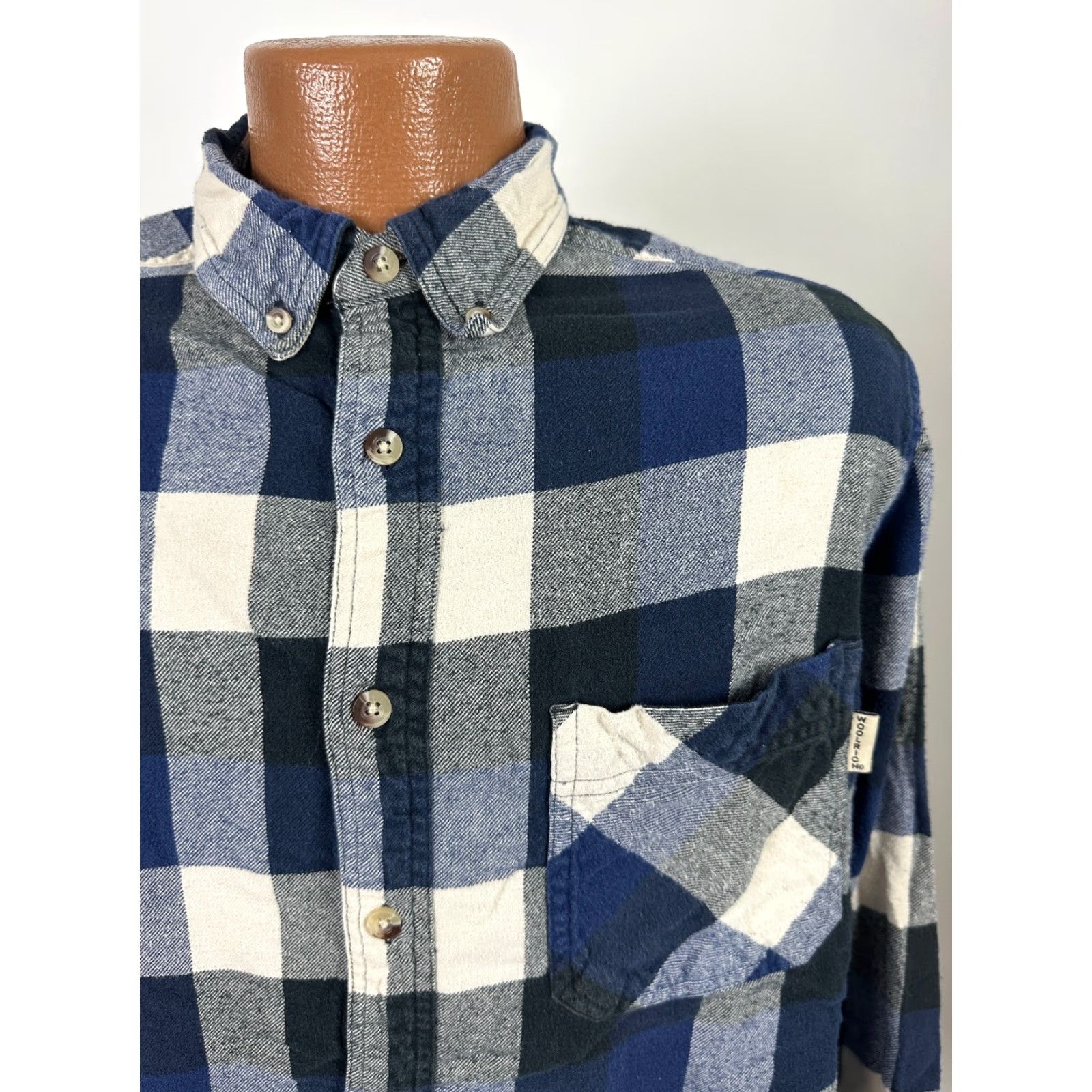 Vintage VINTAGE Woolrich Flannel Shirt Medium Blue Plaid Lightweight Cotton Casual Mens Size US M / EU 48-50 / 2 - 3 Thumbnail