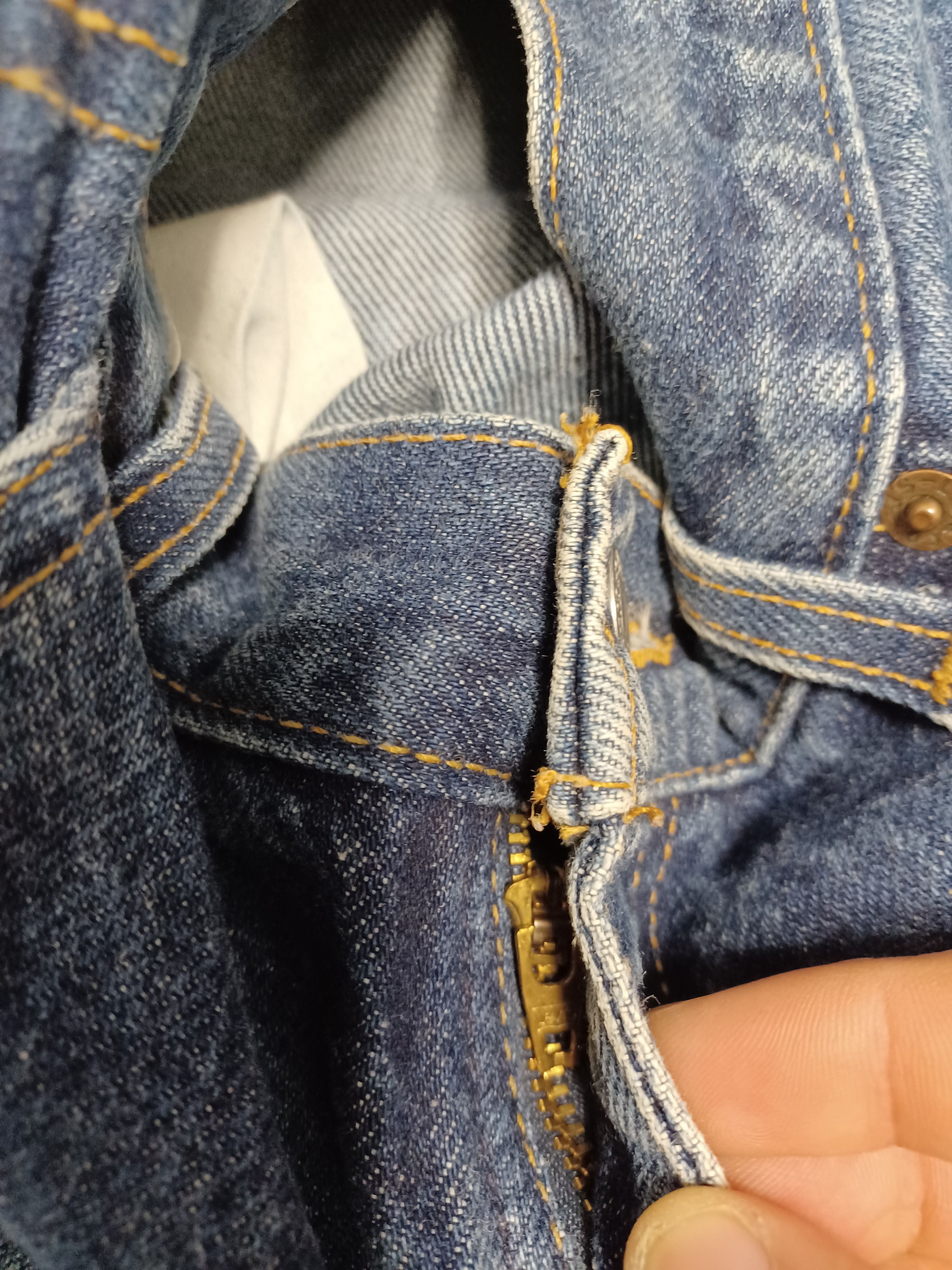 Levi's Vintage Clothing Levis 550 lady`s baggy made in USA vintage jeans denim Size 29" - 4 Thumbnail