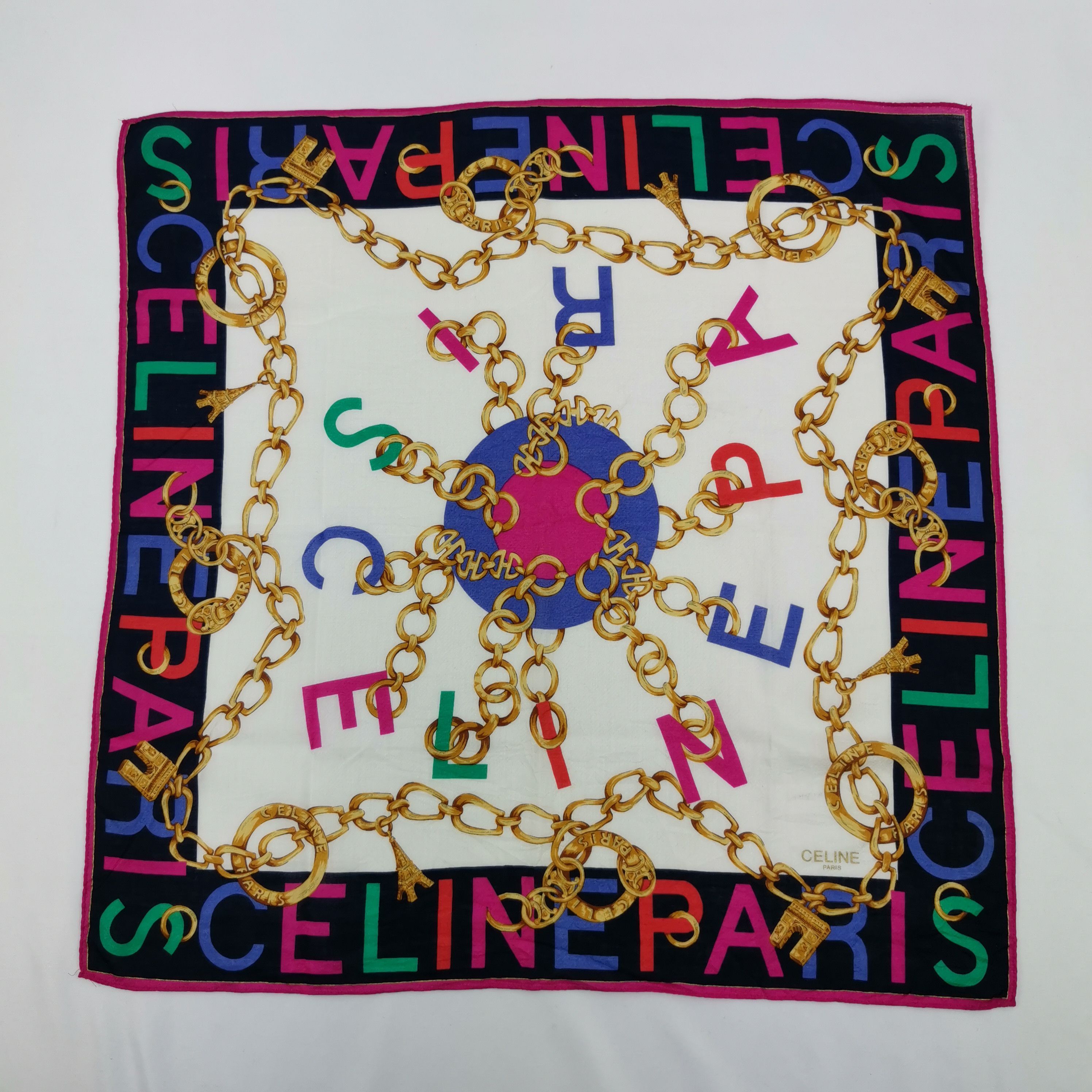 Celine Vintage Celine Handkerchief Bandana Pocket Square Size ONE SIZE - 1 Thumbnail