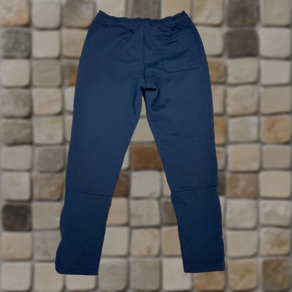 Adidas Adidas Track Pants Mens Medium Blue Mid Rise Drawstring Athleisure Gym Training Pants Blue Adidas Mens M Track Pants Size US 29 - 1 Thumbnail