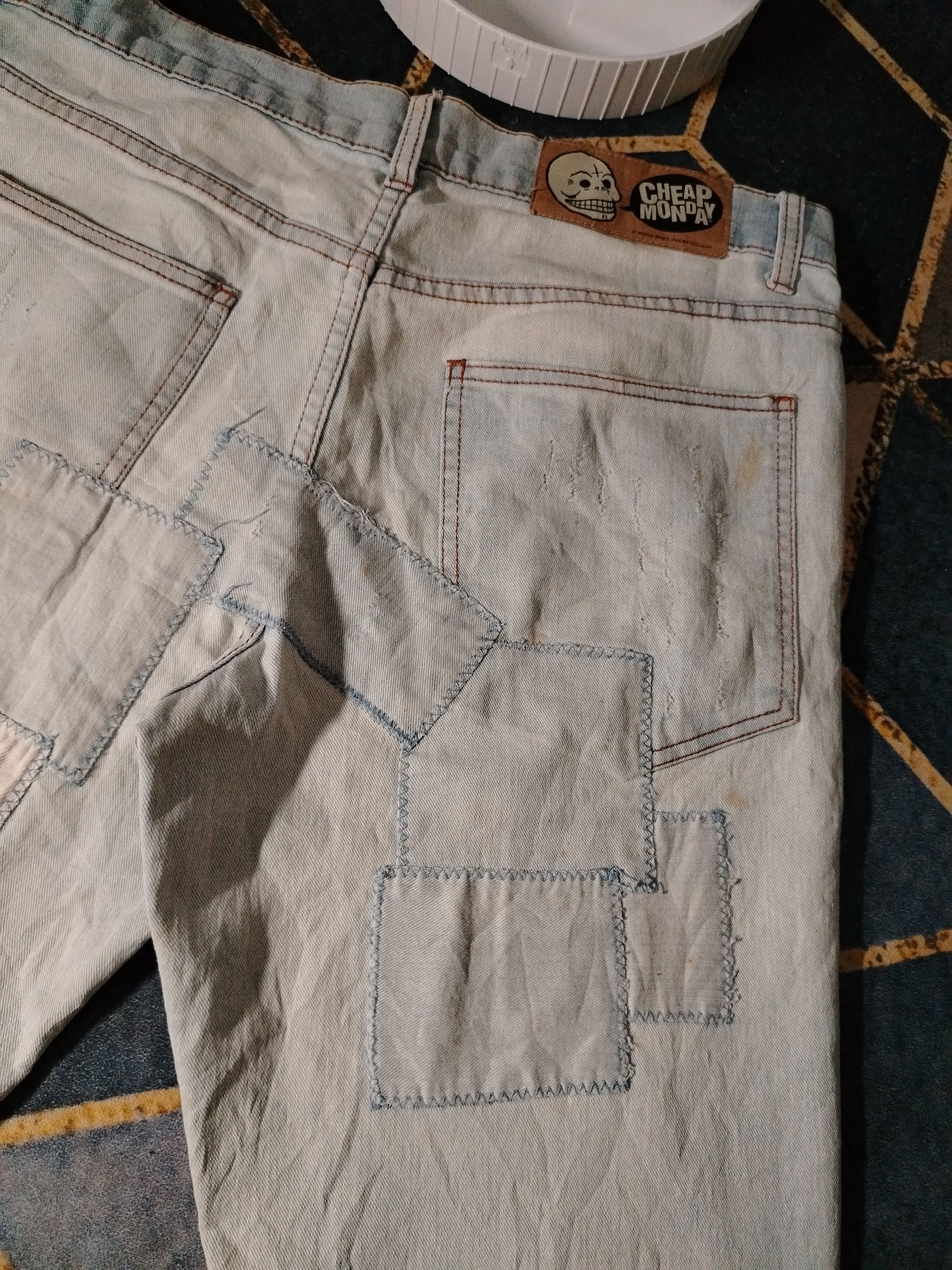 Cheap Monday × Grailed Cheap Monday patchwork denim Size US 34 / EU 50 - 3 Thumbnail