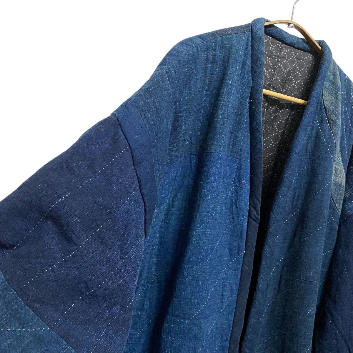 Indigo Vintage 60's JAPANESE Traditional Kimono indigo Size US XL / EU 56 / 4 - 6 Thumbnail