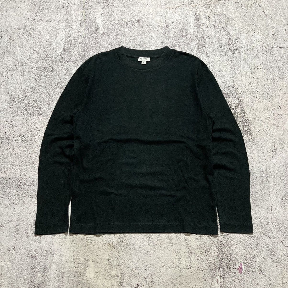 Sunspel 🇯🇵 2000s Sunspel Basic Longslevee T-shirt Black Designer Size US M / EU 48-50 / 2 - 1 Thumbnail