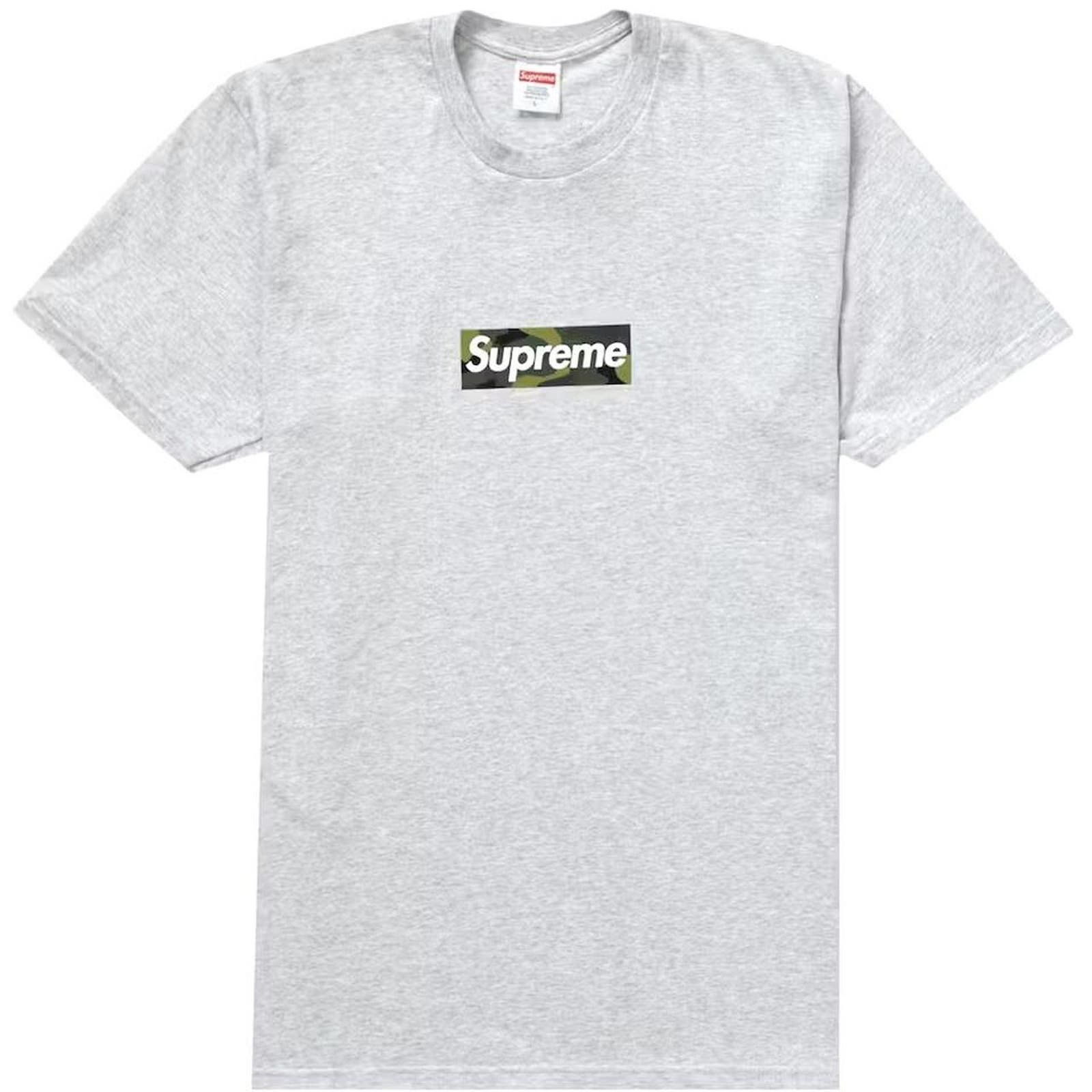 image of Supreme Boxo Logo T Shirt In Ash Grey, Men's (Size XL)