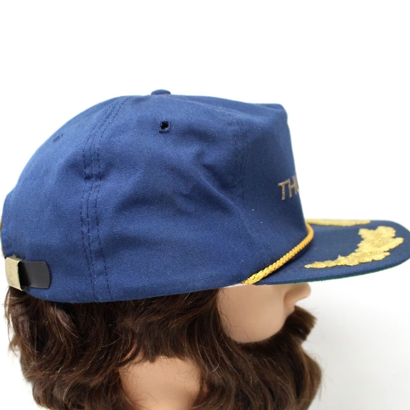 Vintage Vintage Derby Air Force Hat - Adult Blue Adjustable - Brand USAF - Cotton Knit - Good Condition - Next Day Shipping Size ONE SIZE - 6 Thumbnail