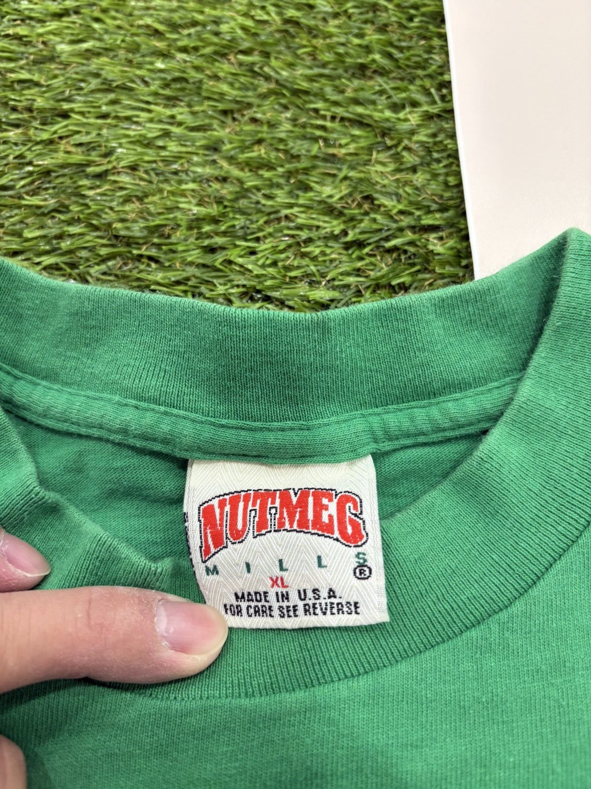 Nutmeg VINTAGE RARE NUTMEG BOSTON CELTICS TEE Size US XL / EU 56 / 4 - 2 Thumbnail